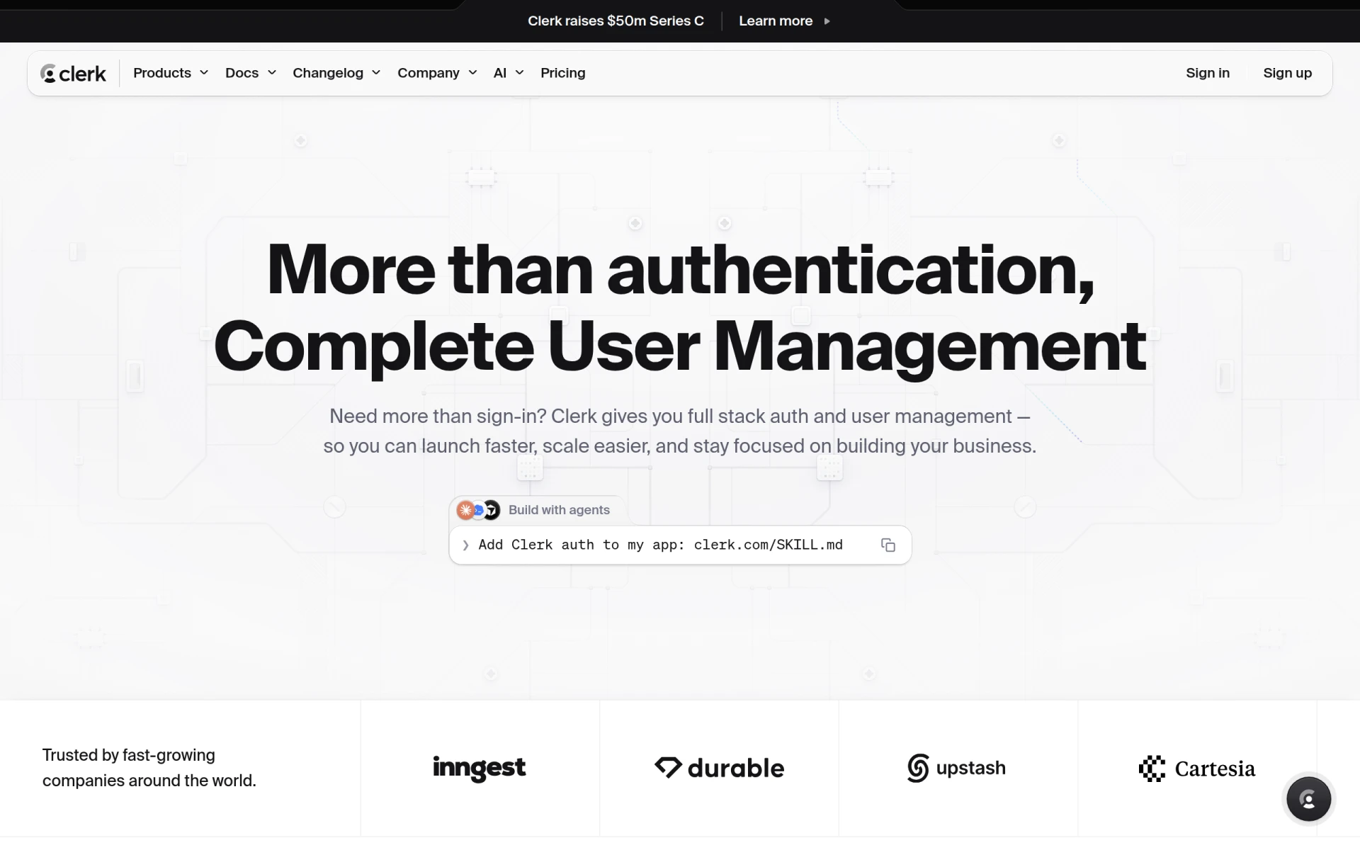 Clerk screenshot