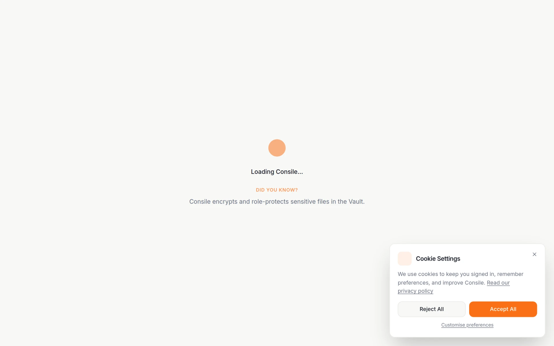 Consile screenshot