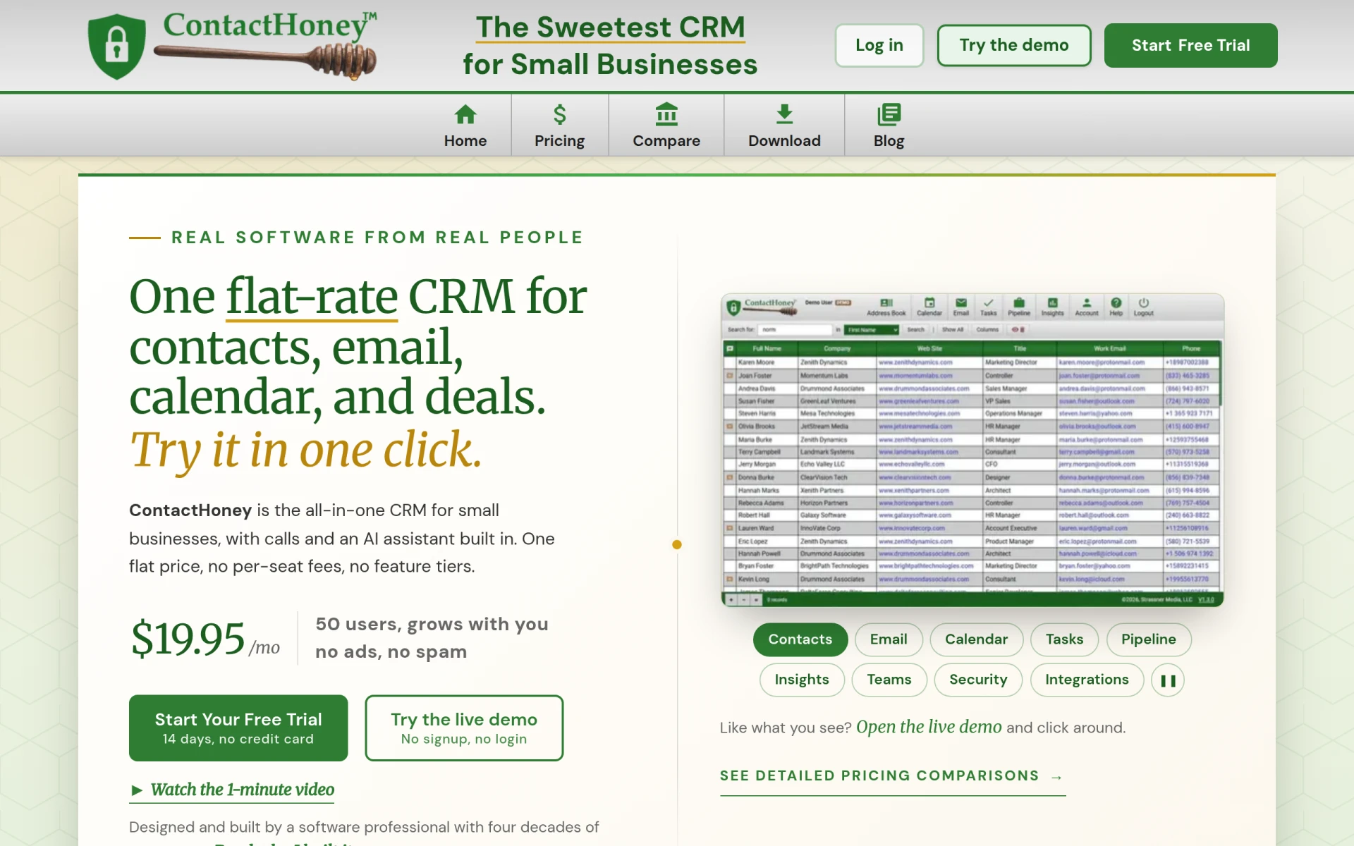 ContactHoney screenshot