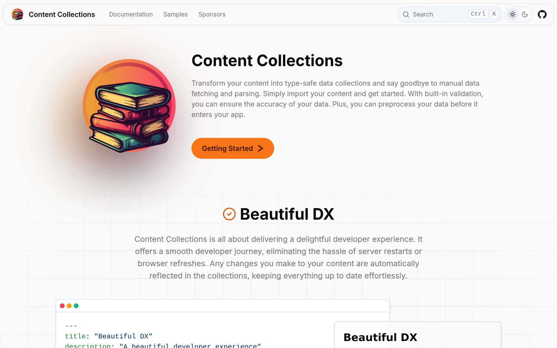 Content Collections screenshot
