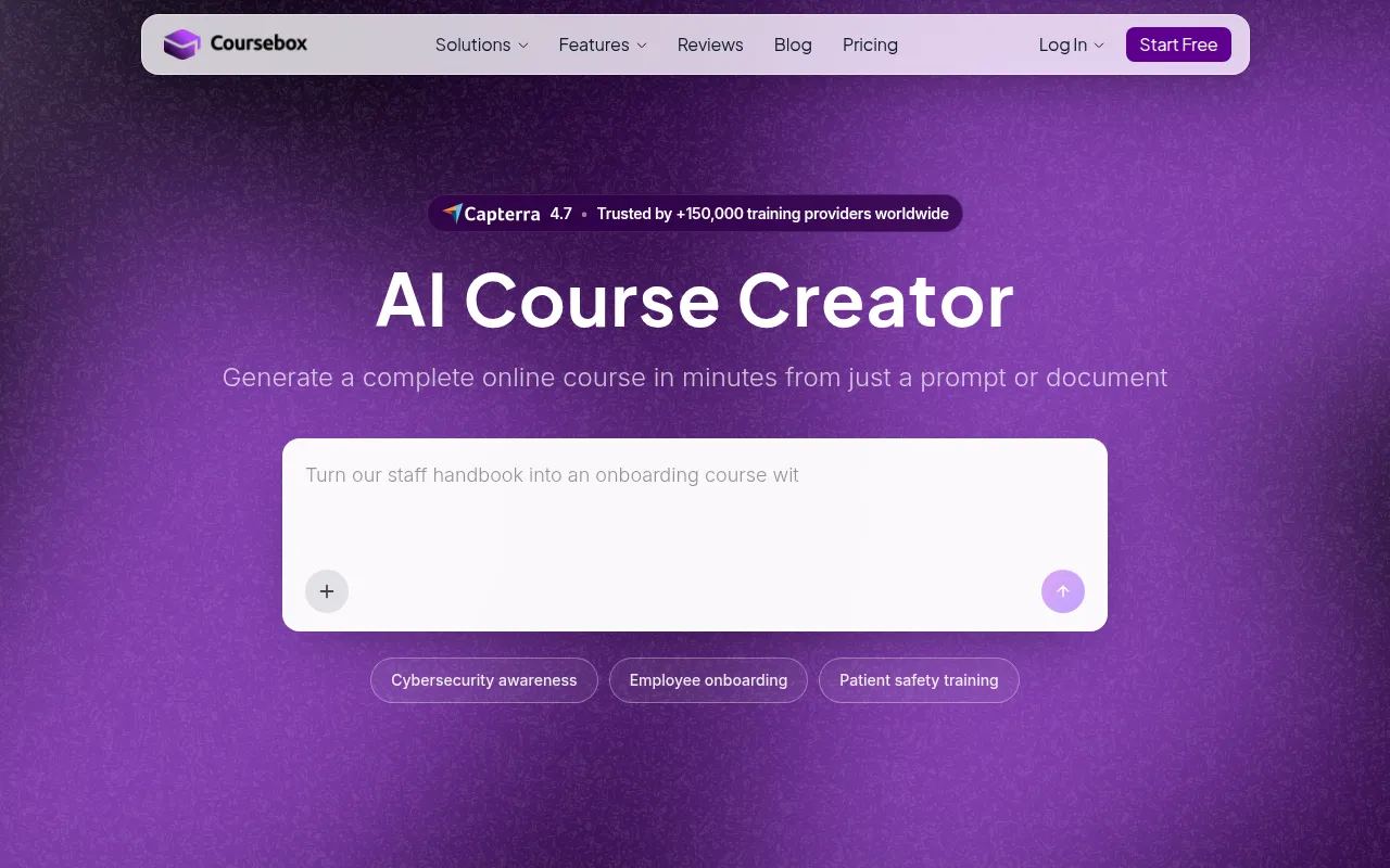 Coursebox screenshot