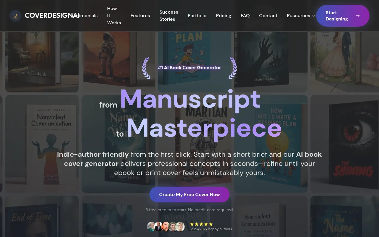 CoverDesignAI screenshot