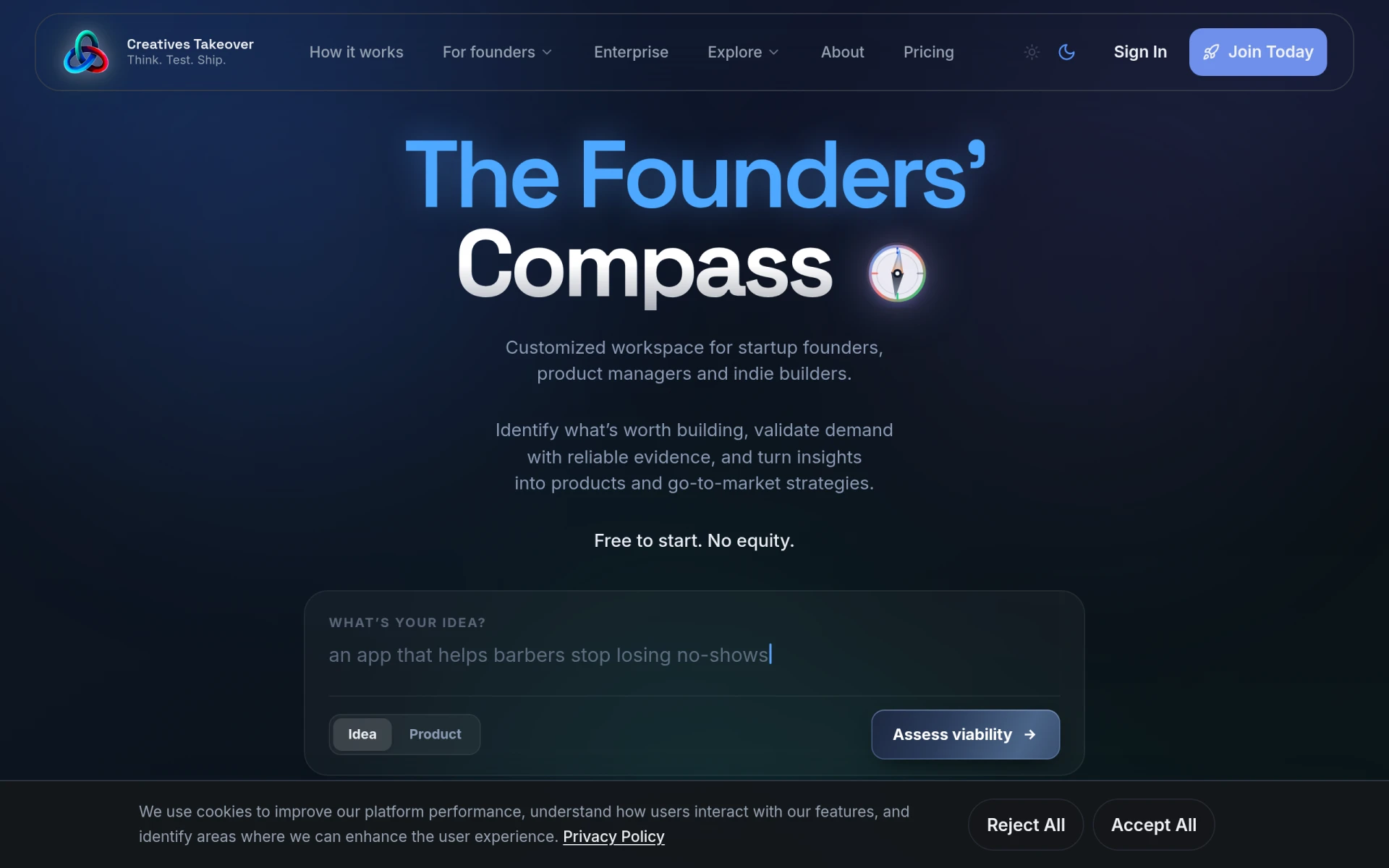 Creatives Takeover screenshot
