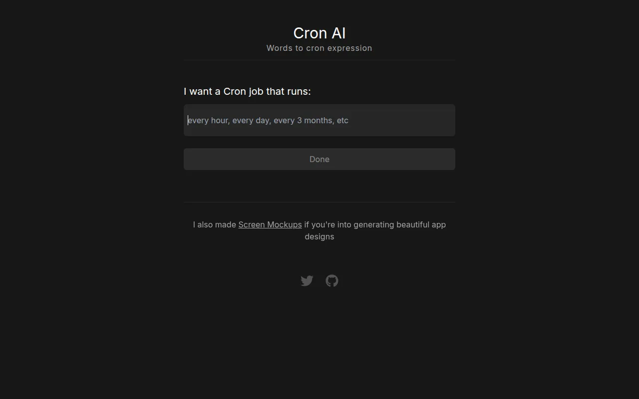 Cron AI screenshot