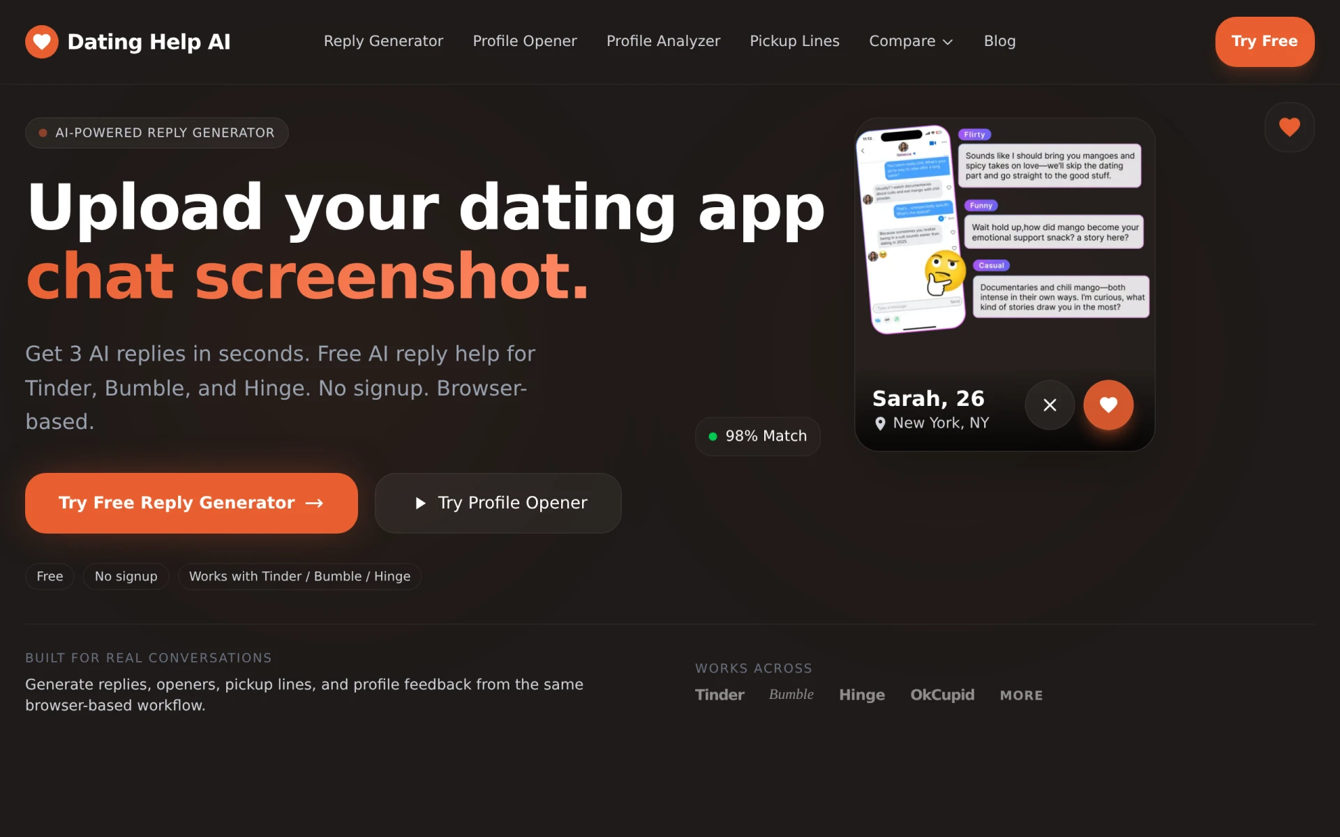 Dating Help AI screenshot