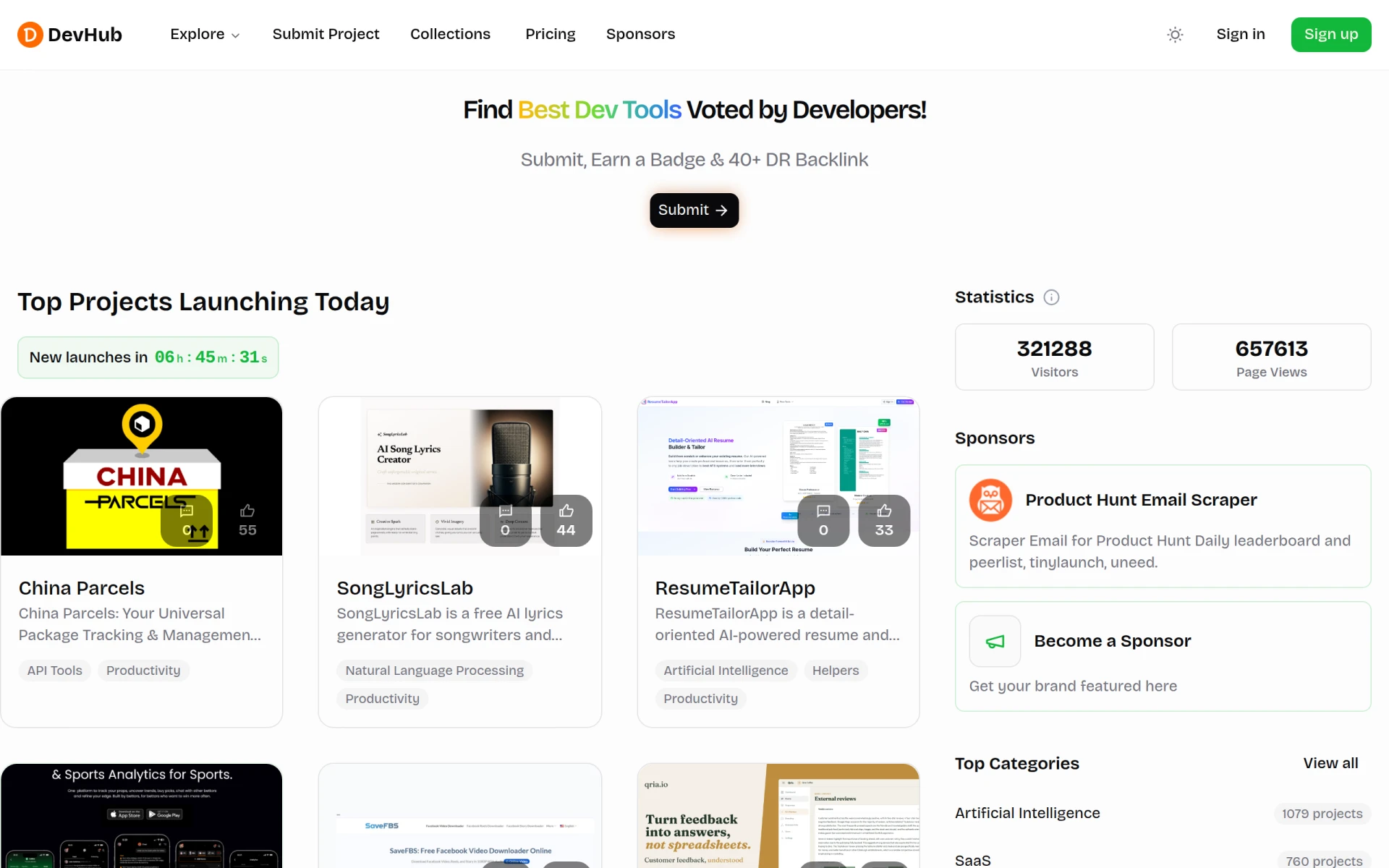 DevHub screenshot