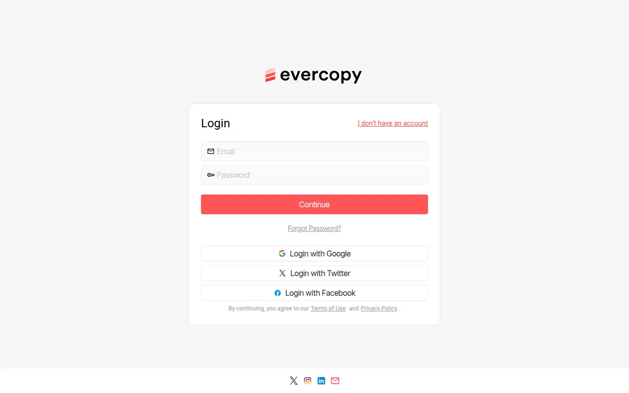 Evercopy screenshot