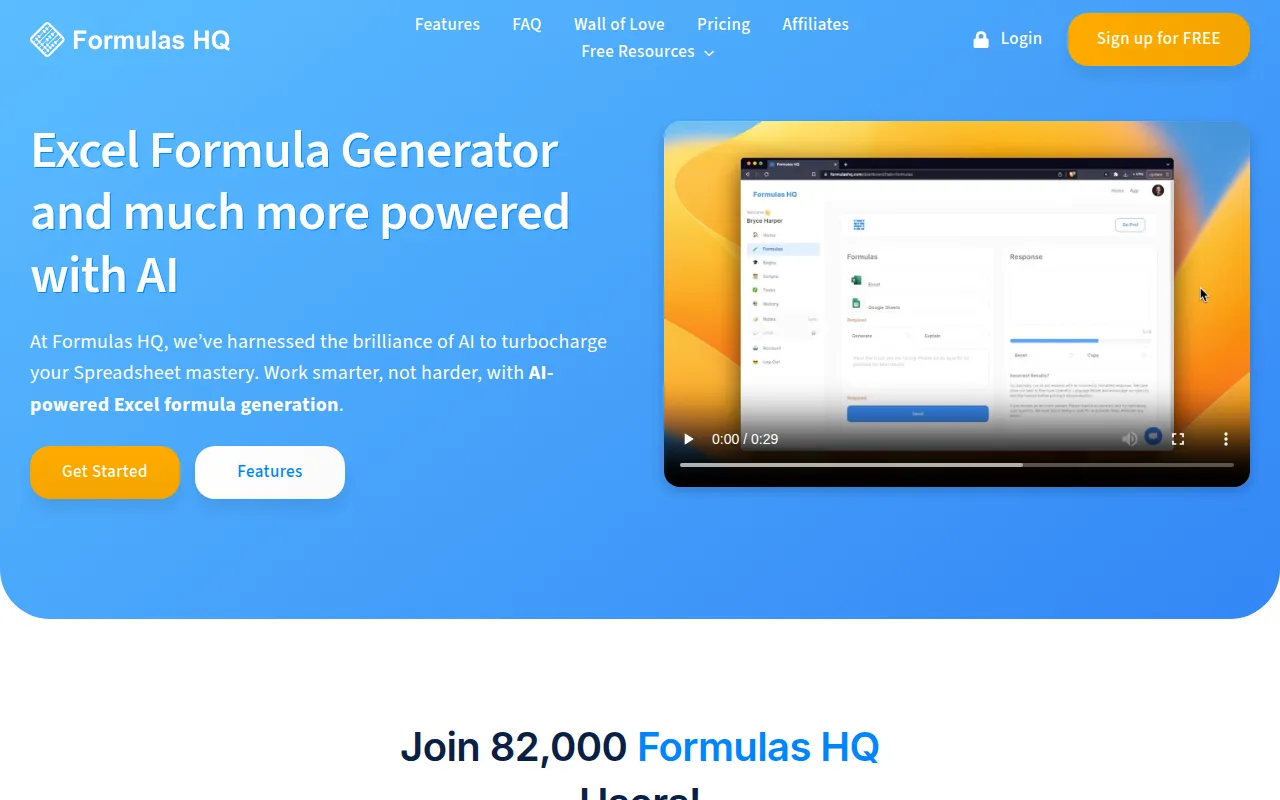 Formulas HQ screenshot