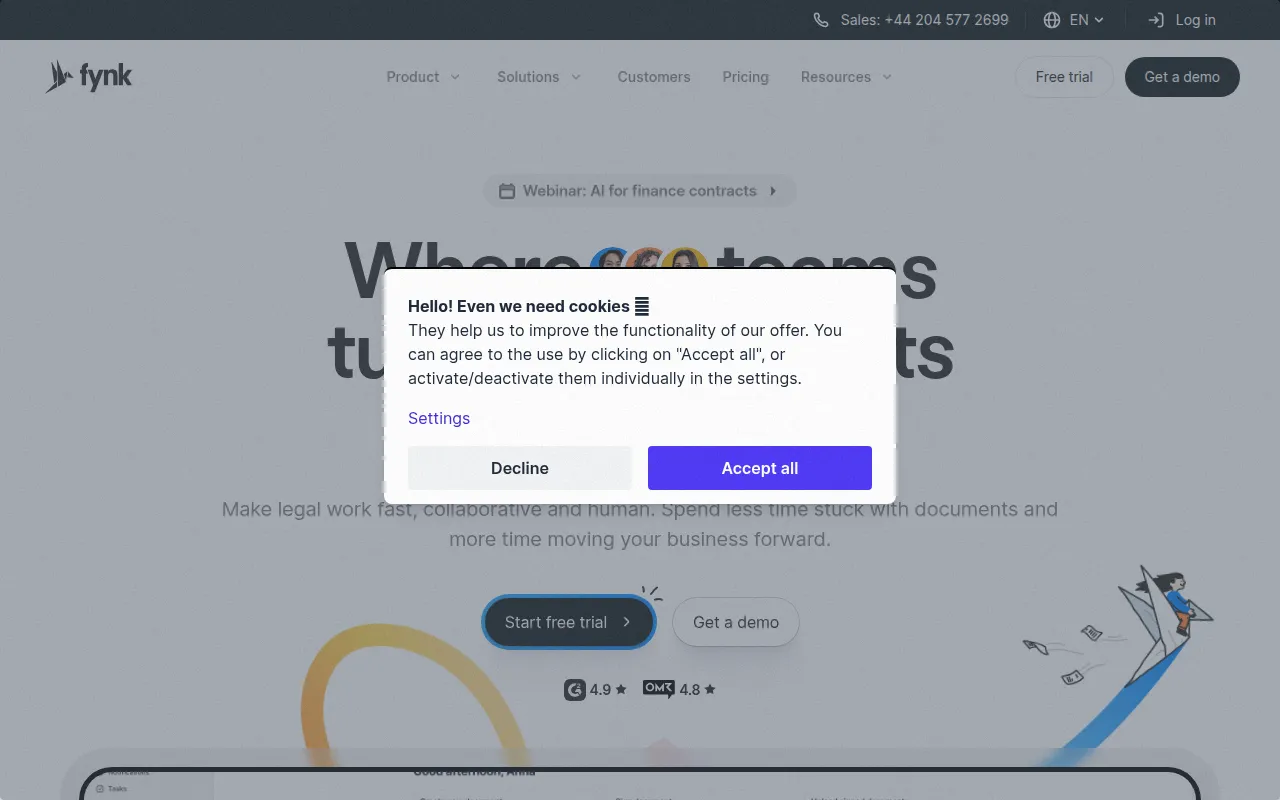 Fynk screenshot