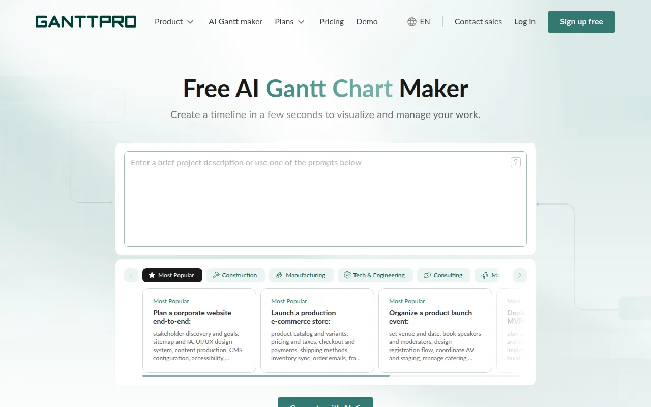 GanttPRO screenshot