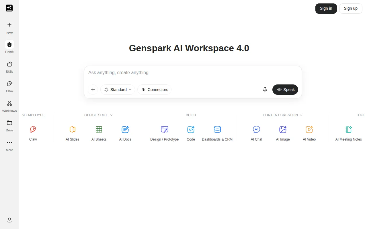 Genspark.ai screenshot