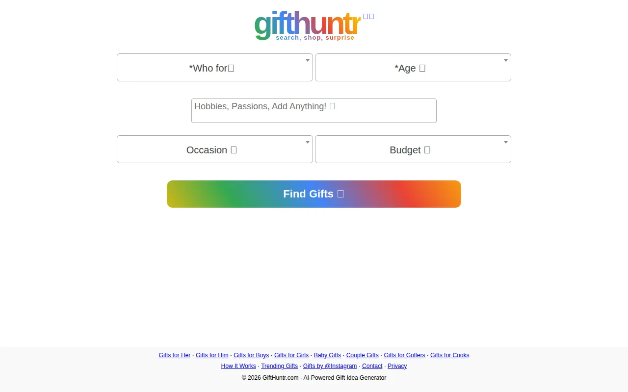 GiftHuntr screenshot