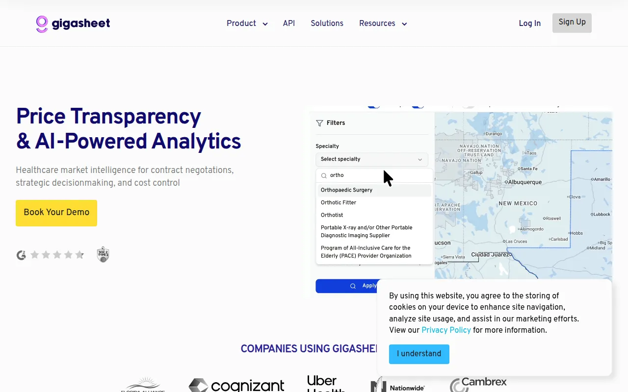 Gigasheet screenshot