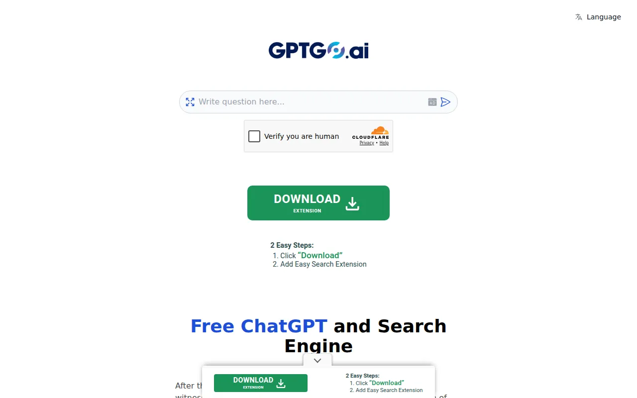 GPTGO screenshot