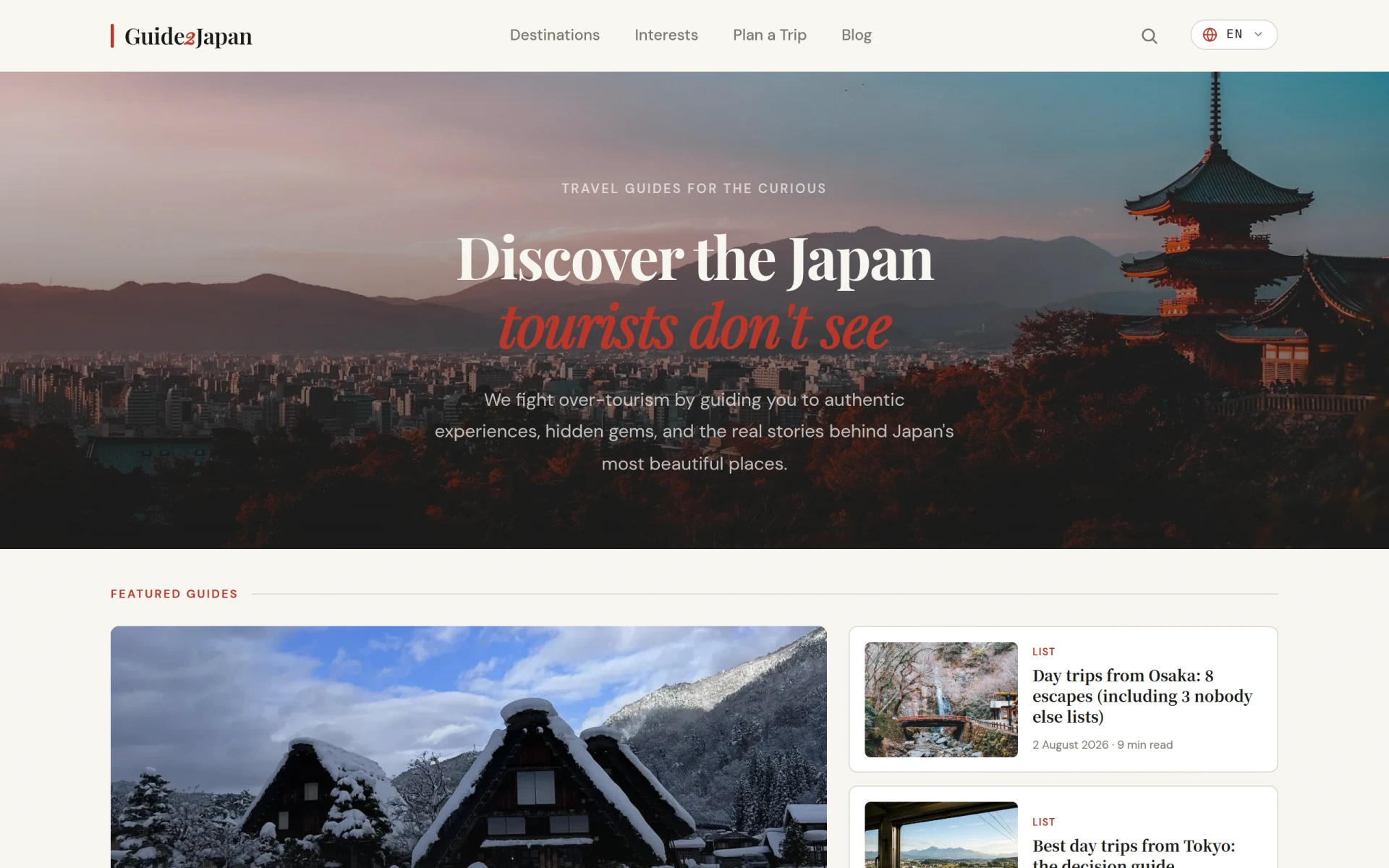 Guid2Japan.com screenshot