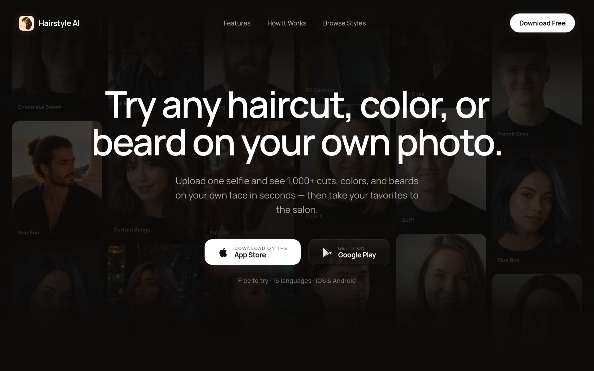 Hairstyle AI screenshot