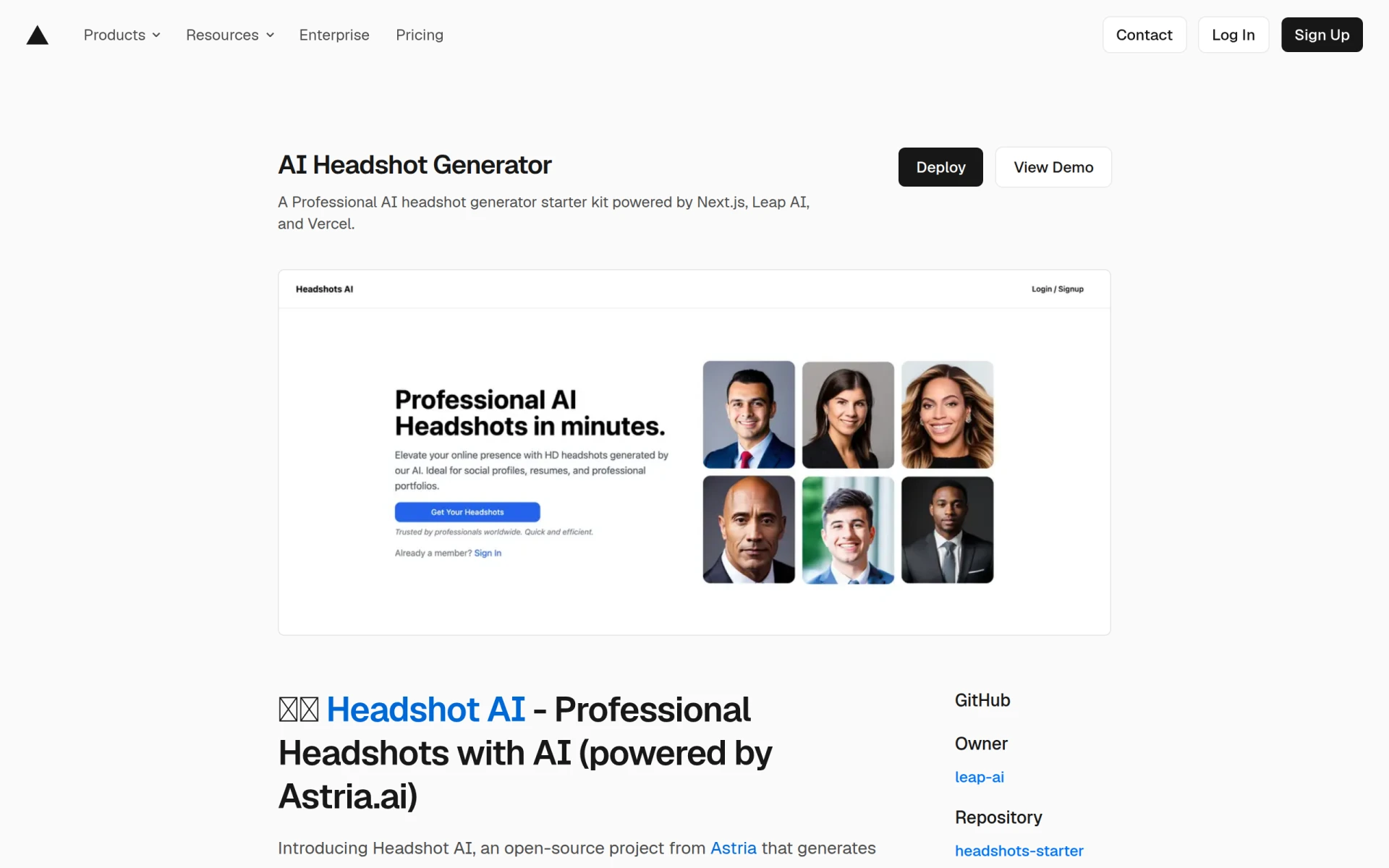 HeadshotGenerator.io feature image