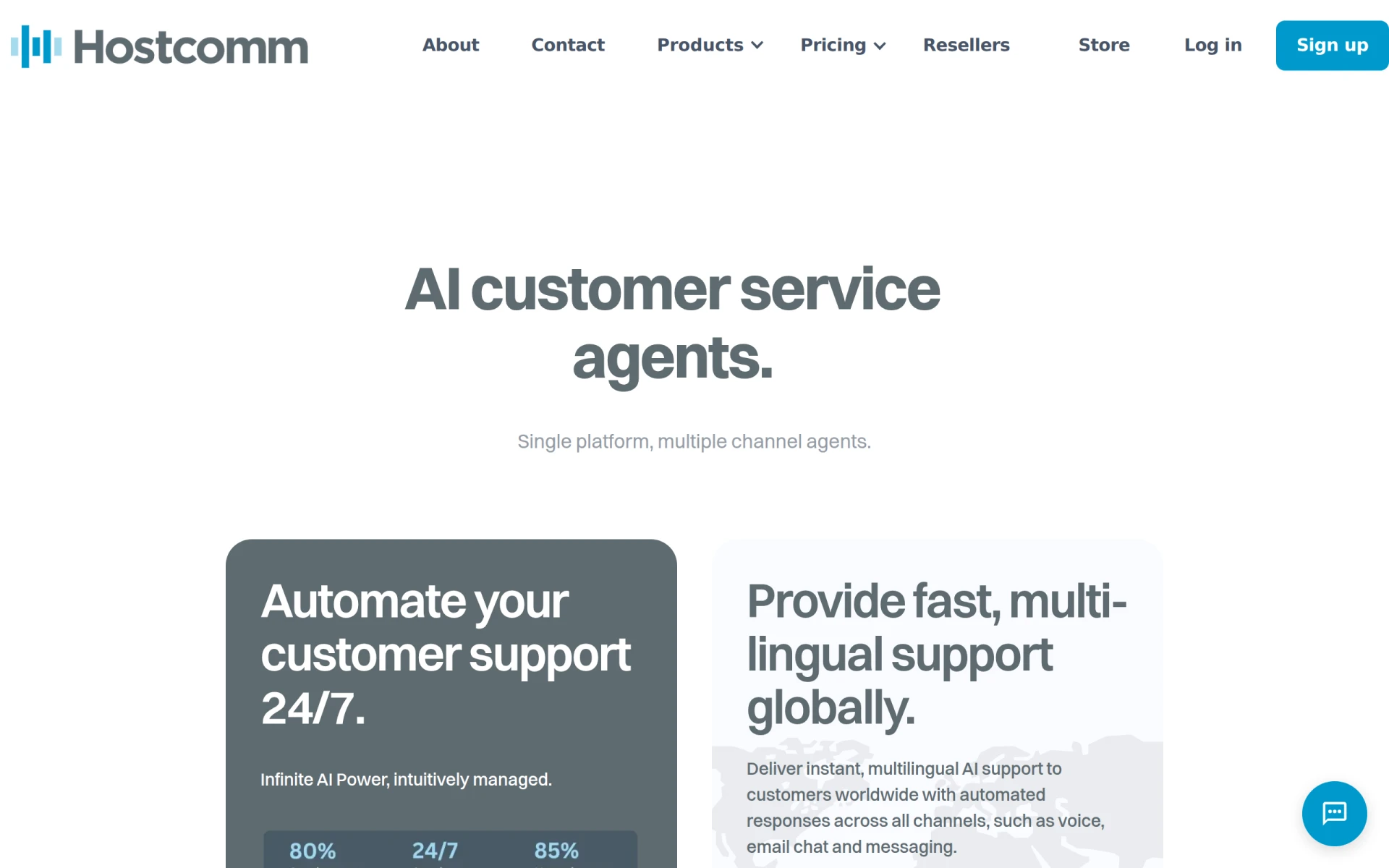 Hostcomm AI Agent screenshot