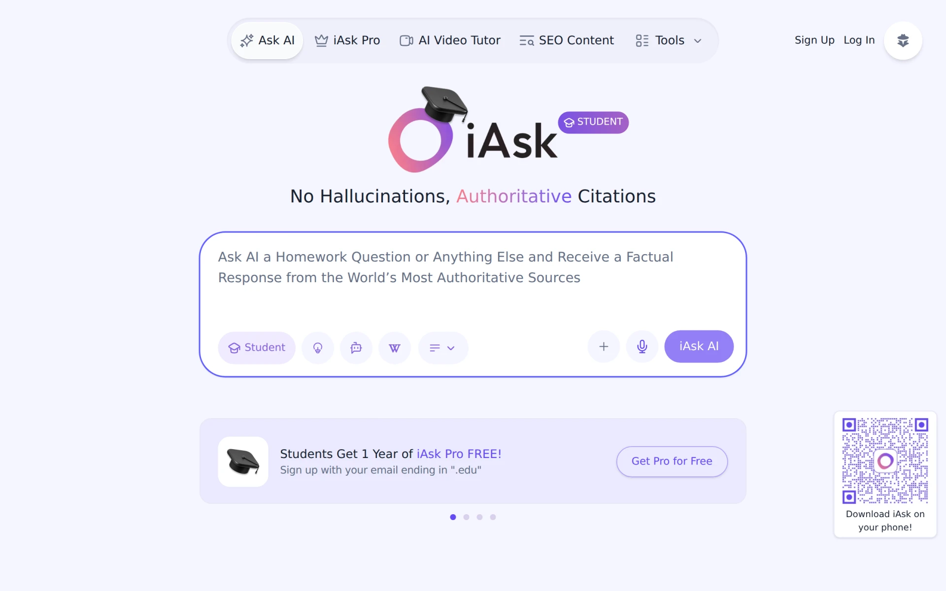 iAsk.AI screenshot
