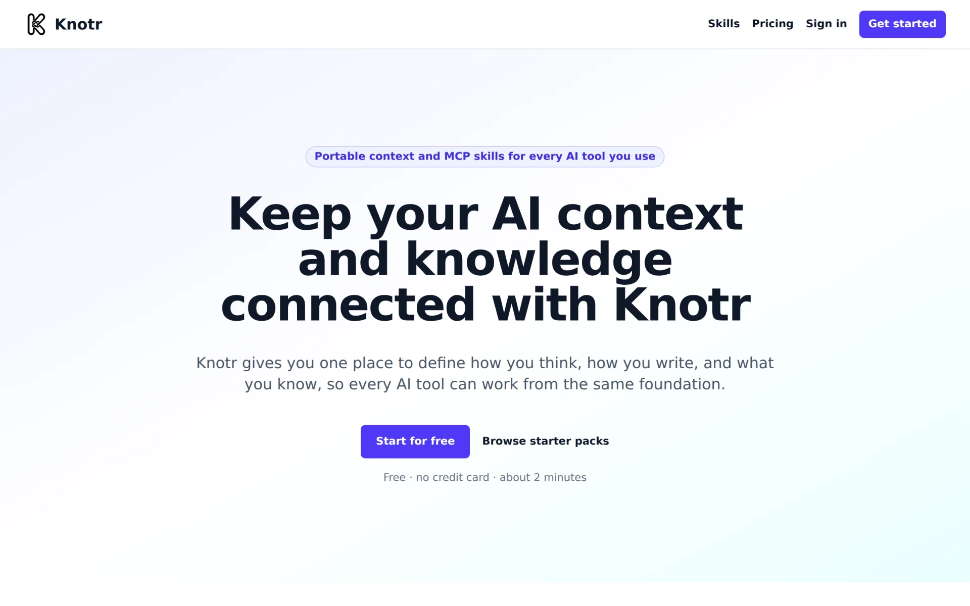Knotr AI screenshot