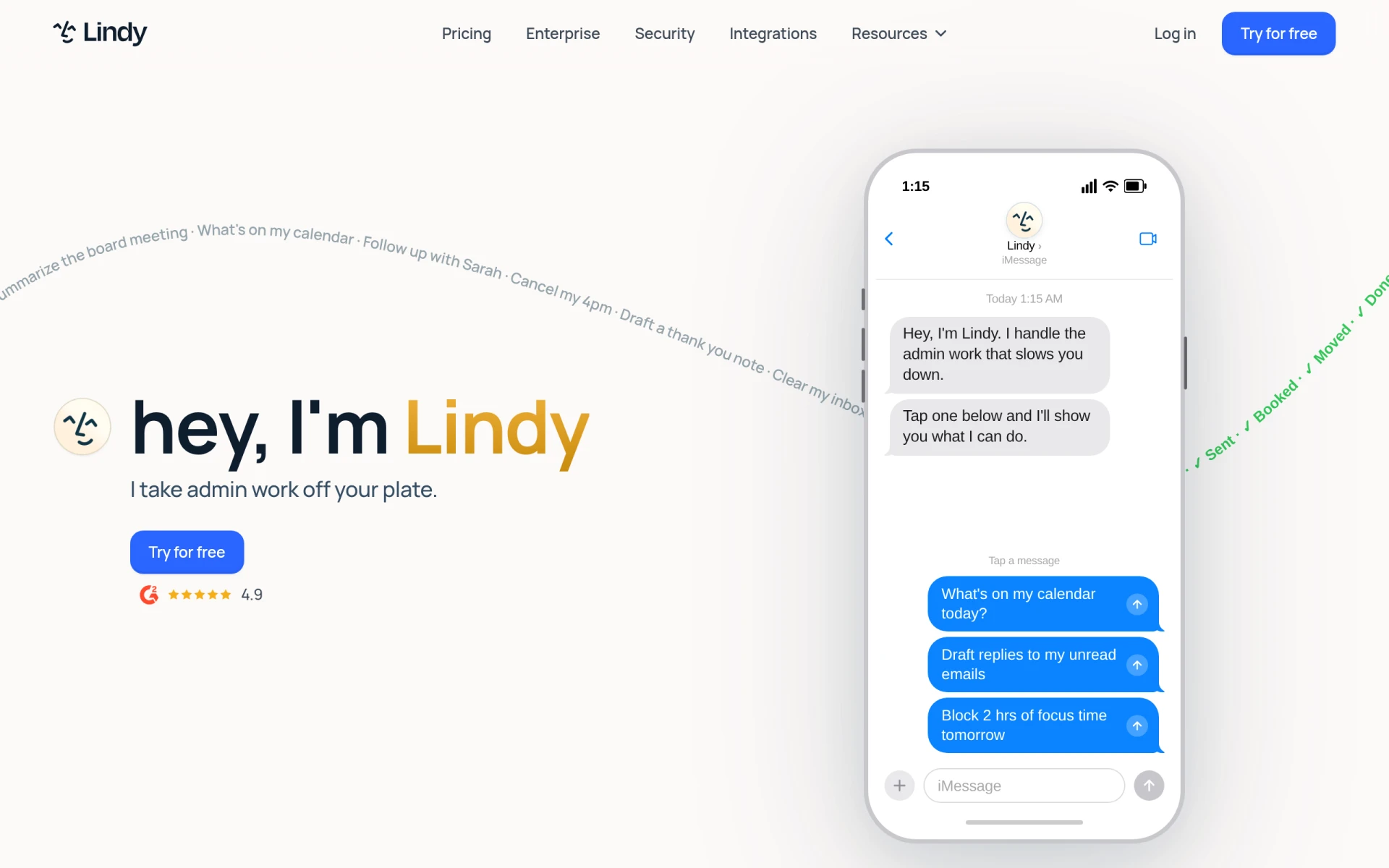 Lindy AI screenshot