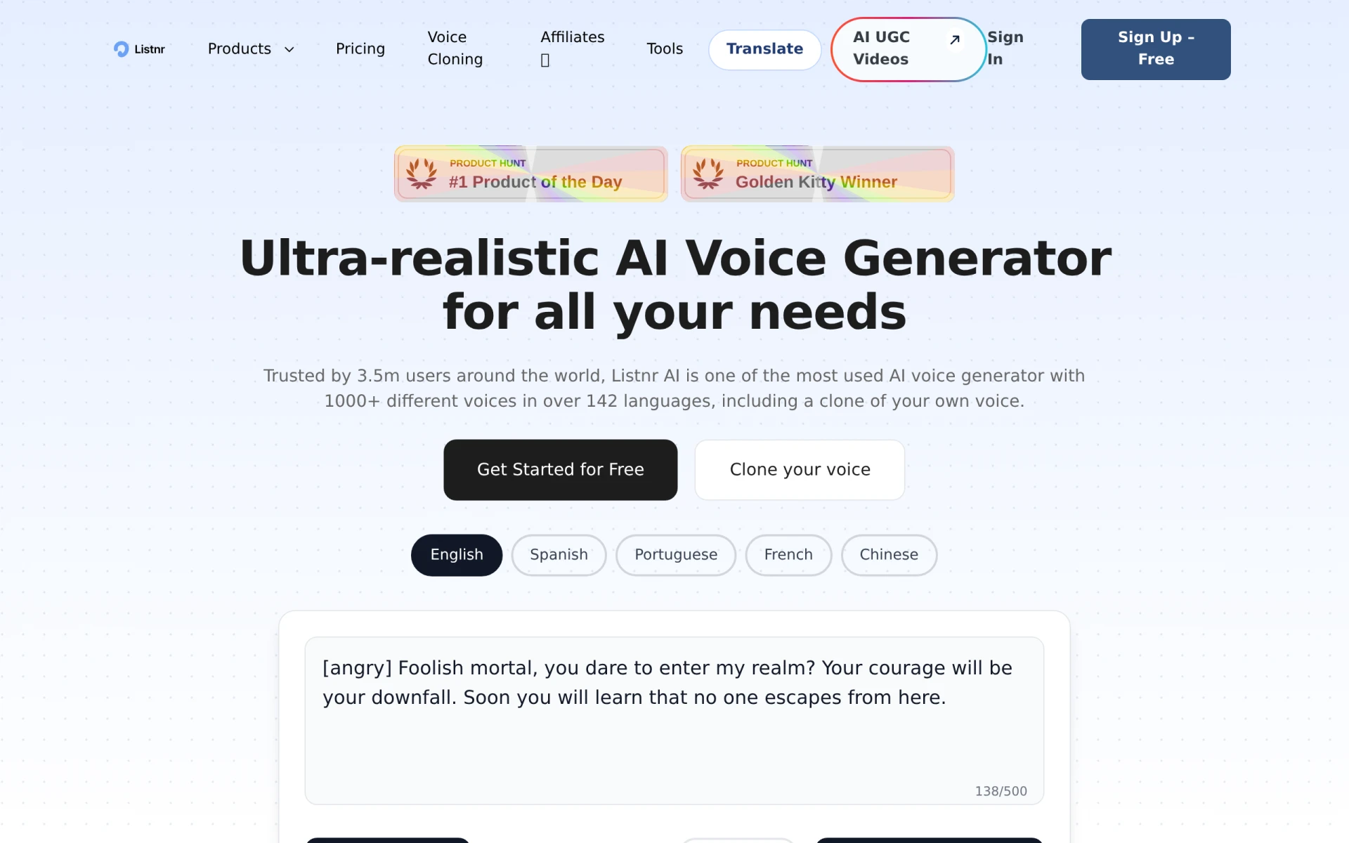 Listnr screenshot