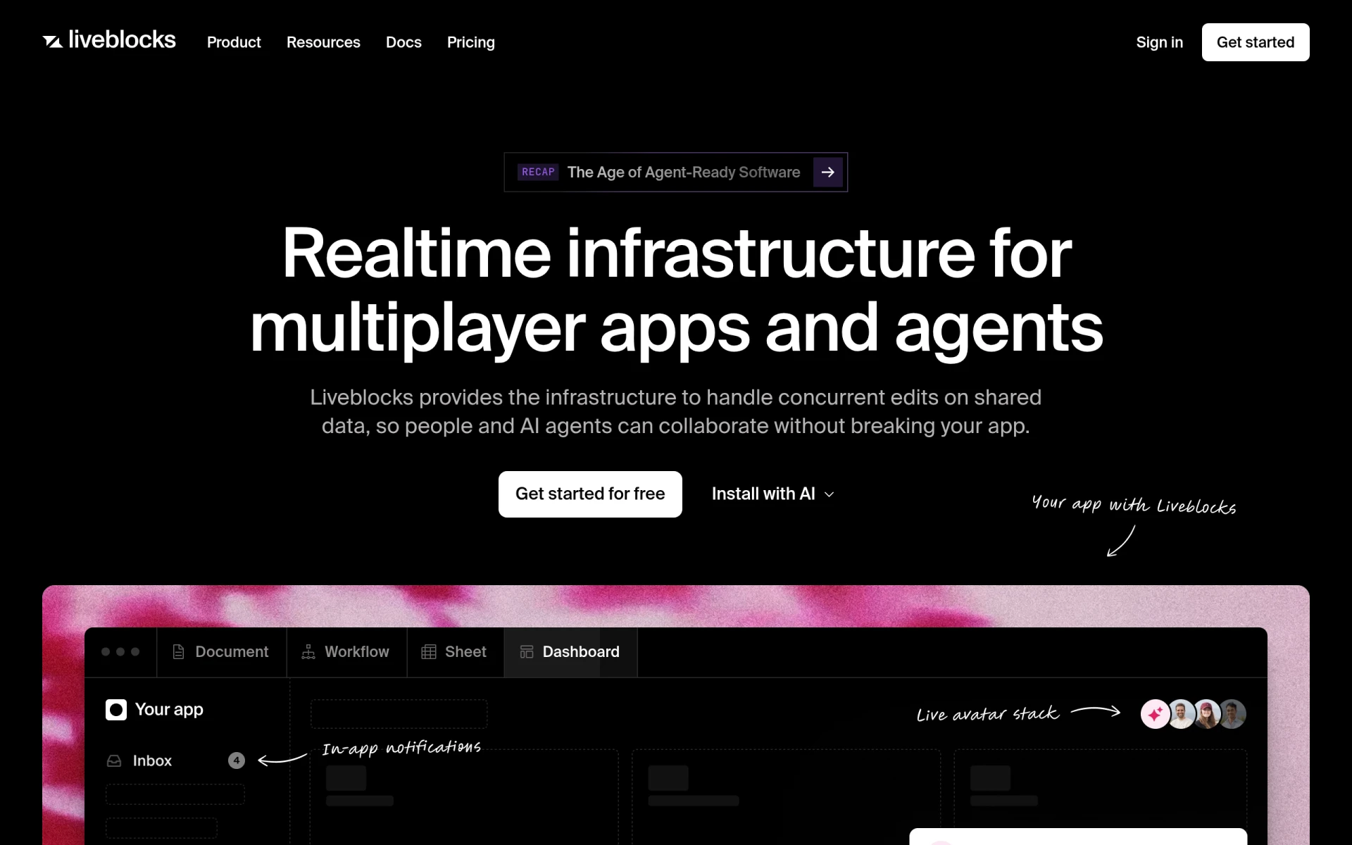 Liveblocks screenshot