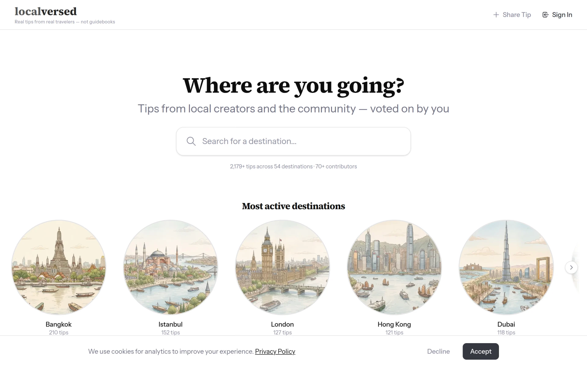 Localversed screenshot