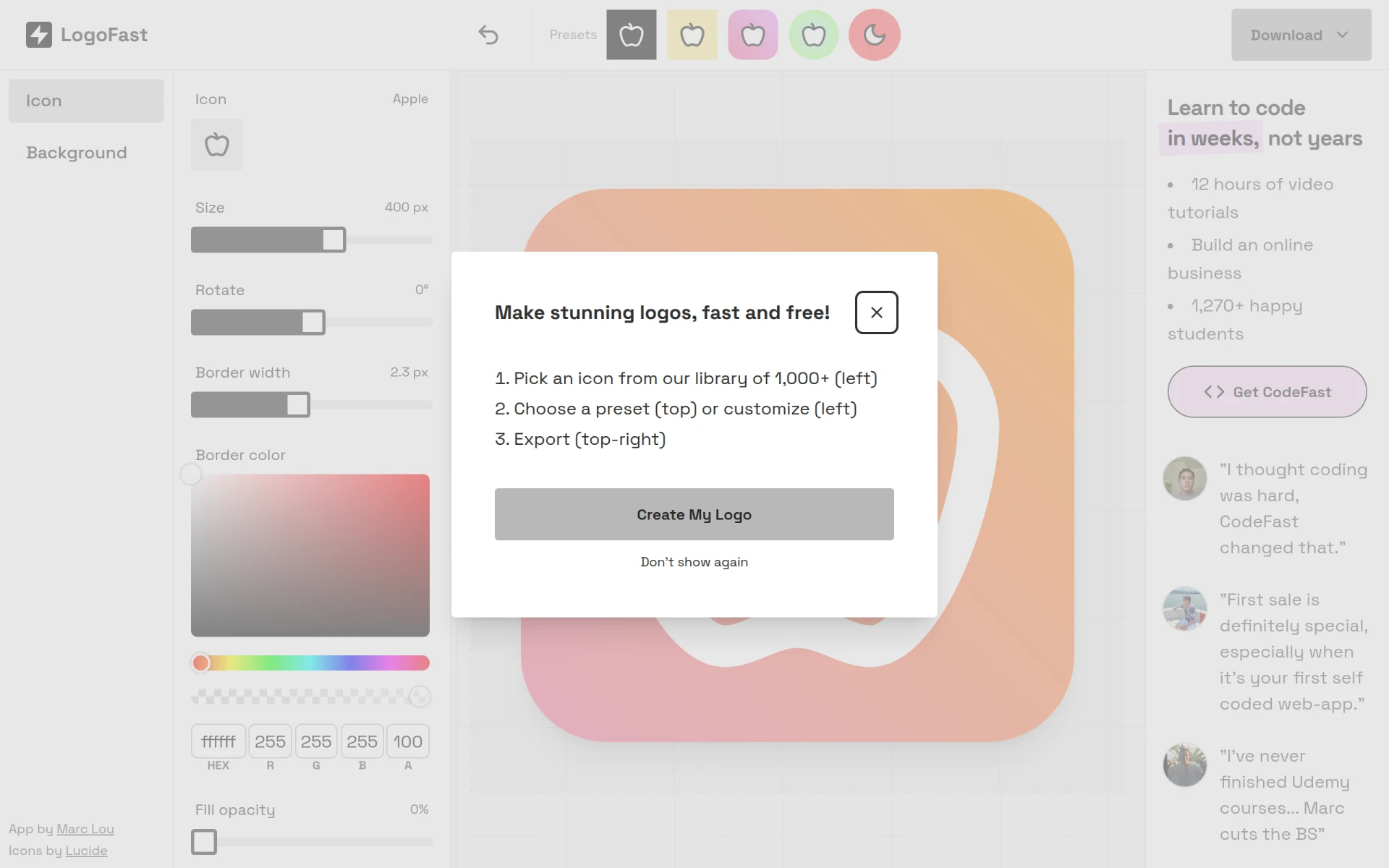 LogoFast screenshot