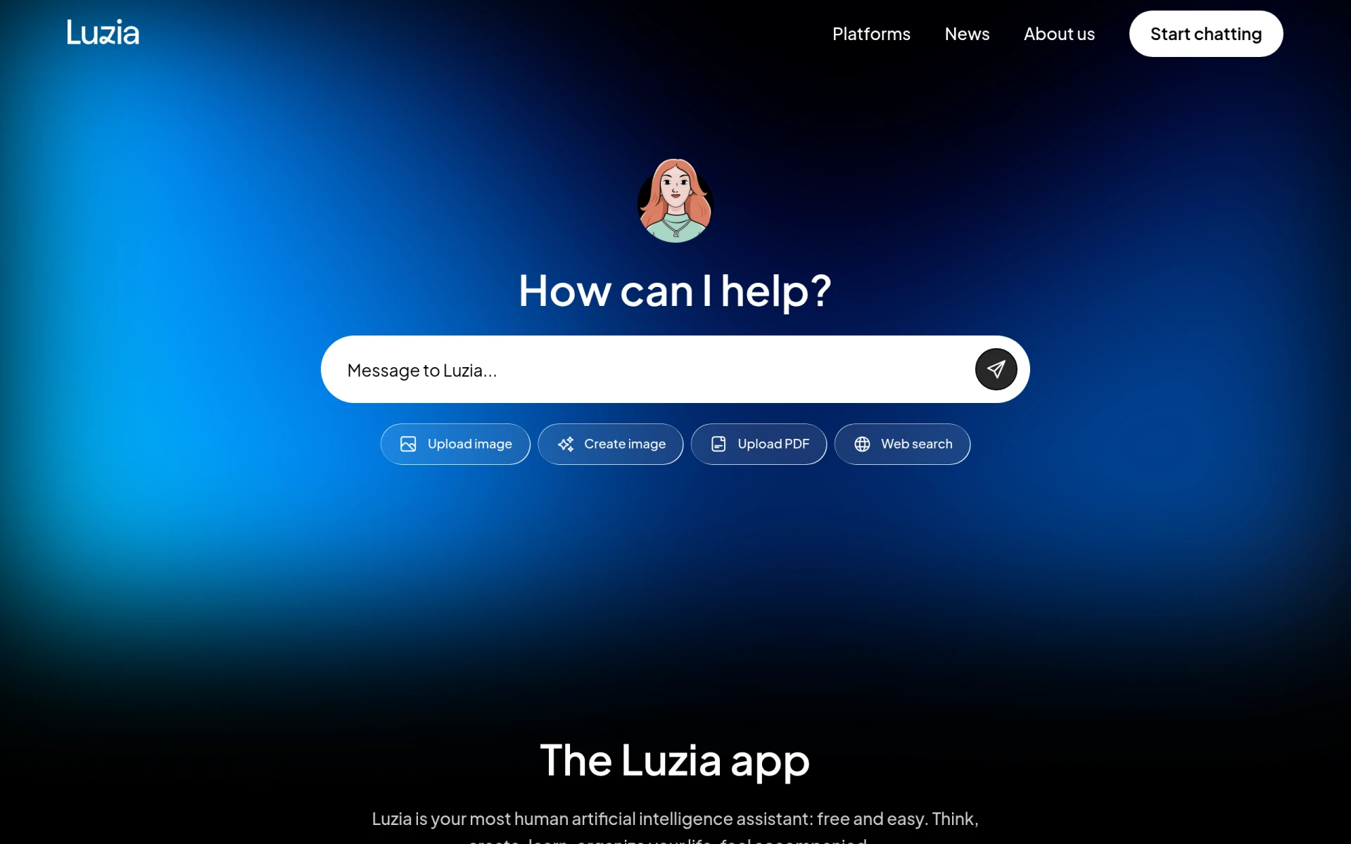 Luzia screenshot