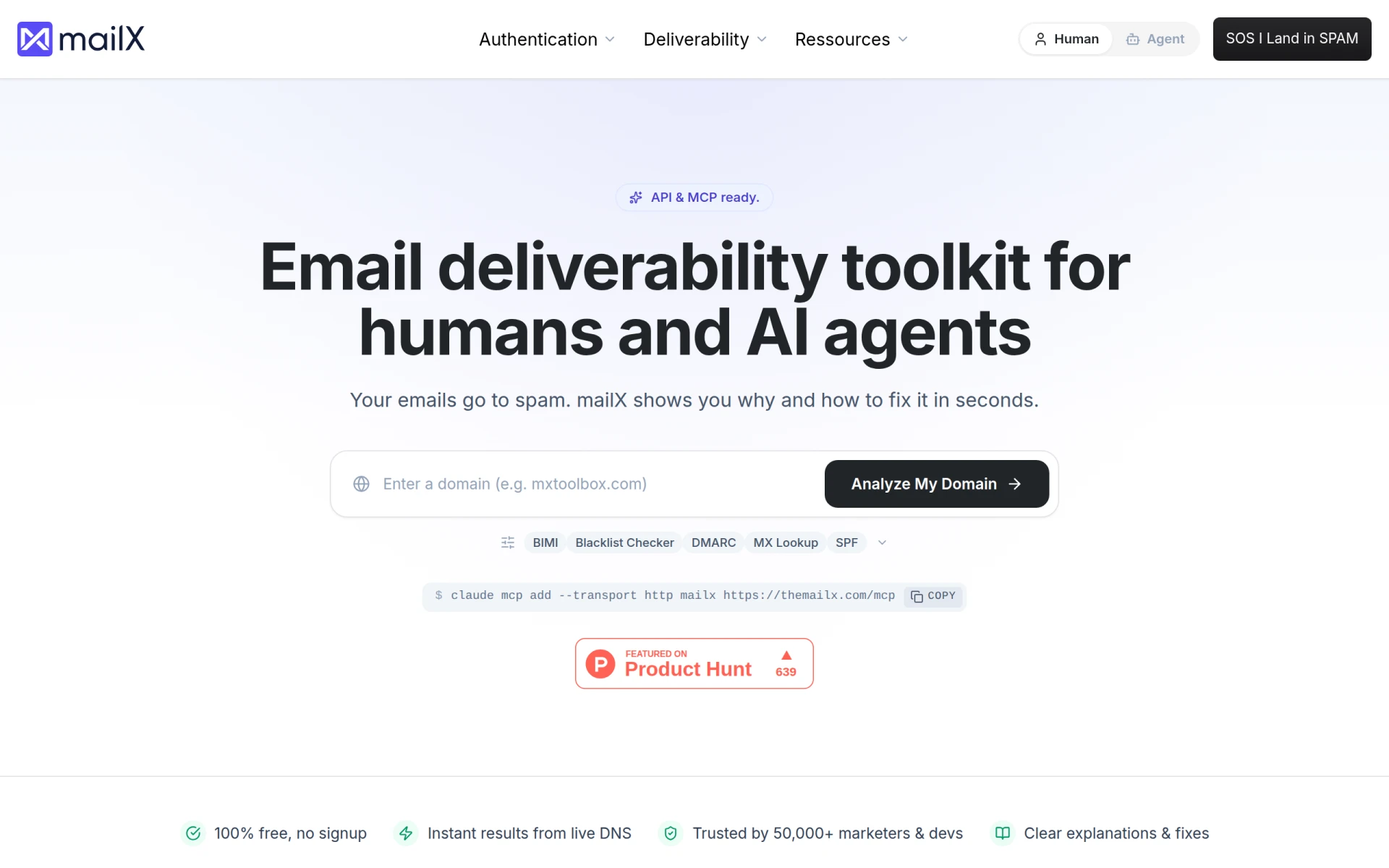 mailX screenshot
