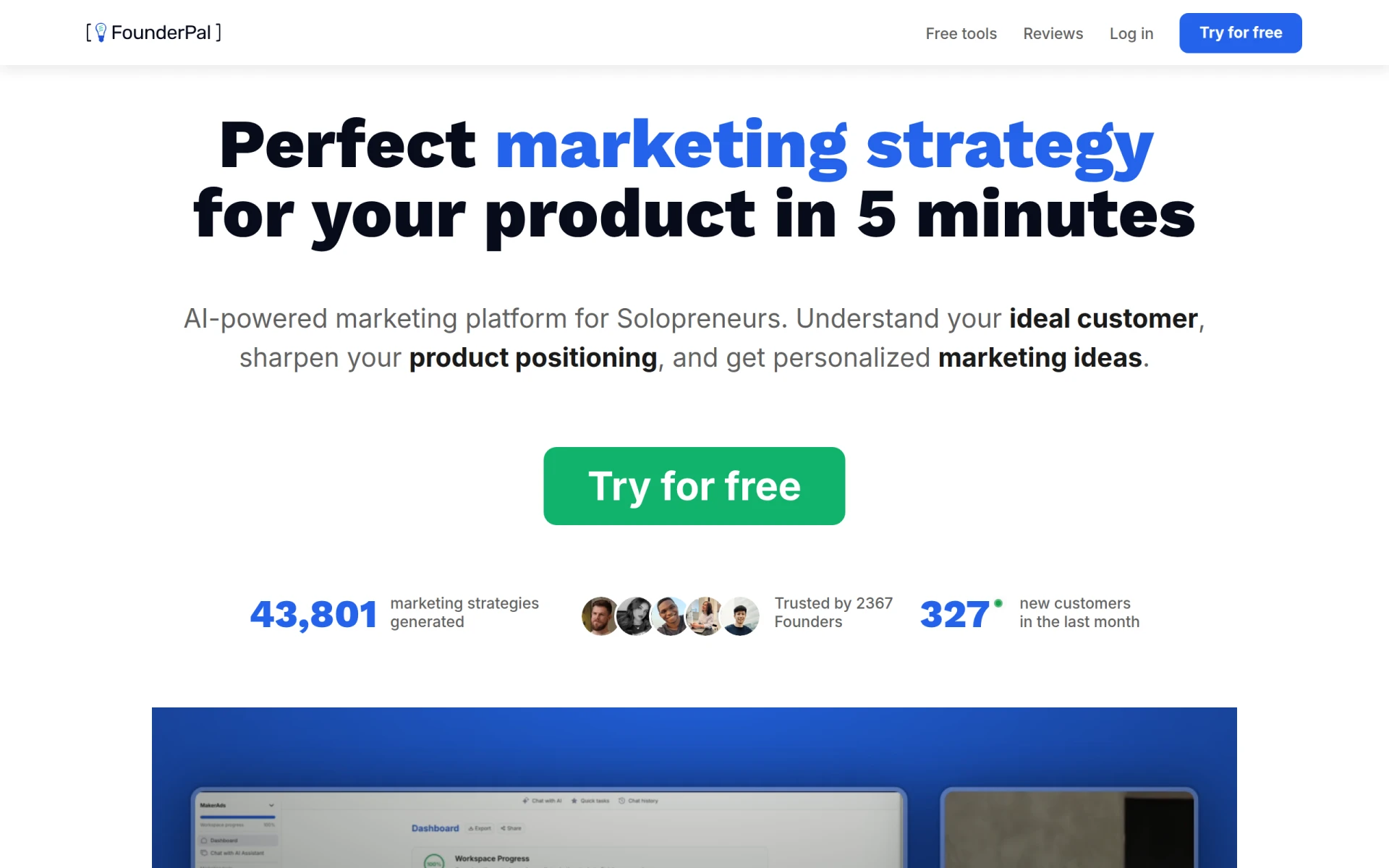 Marketing Strategy Generator screenshot