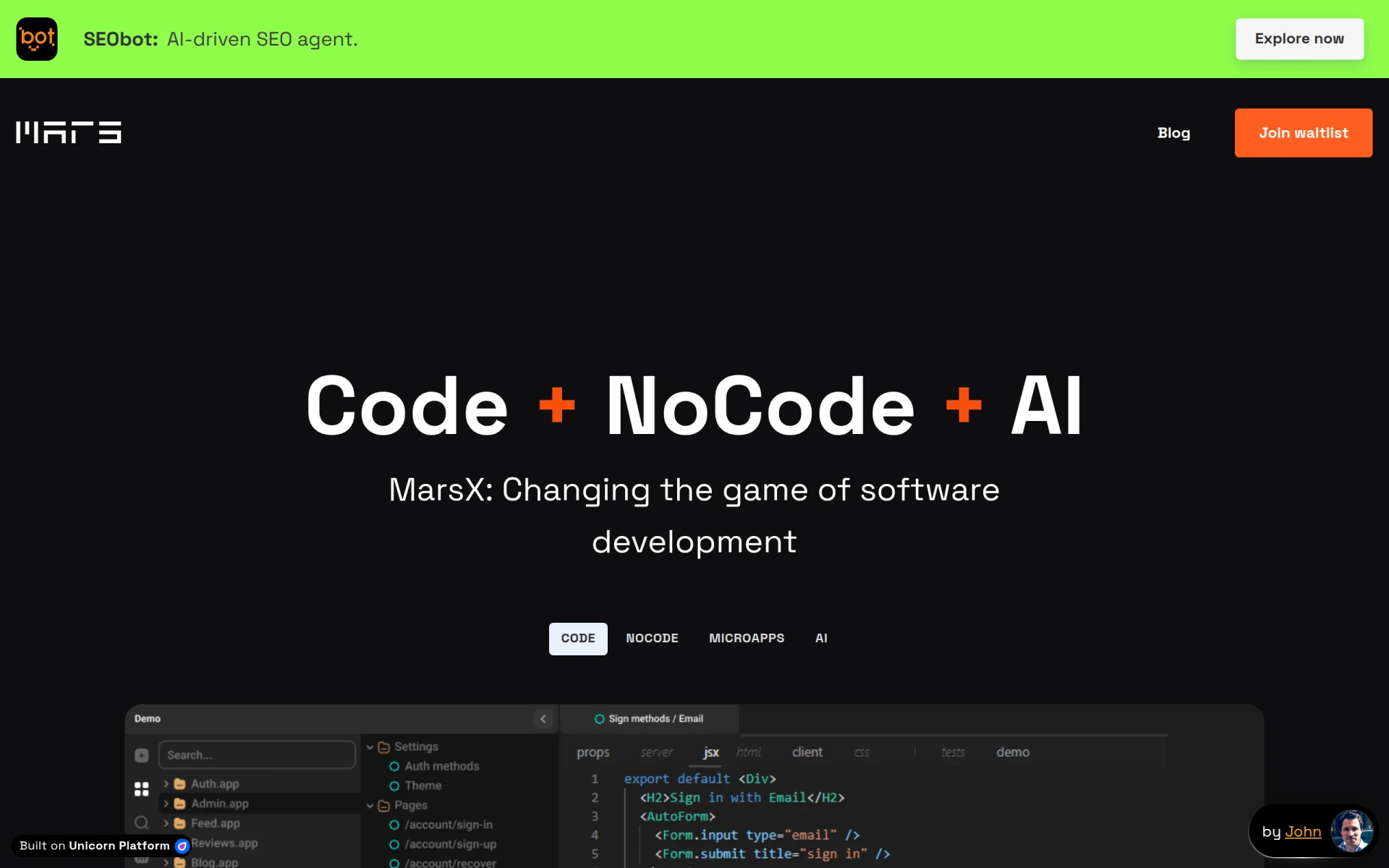 MarsX screenshot