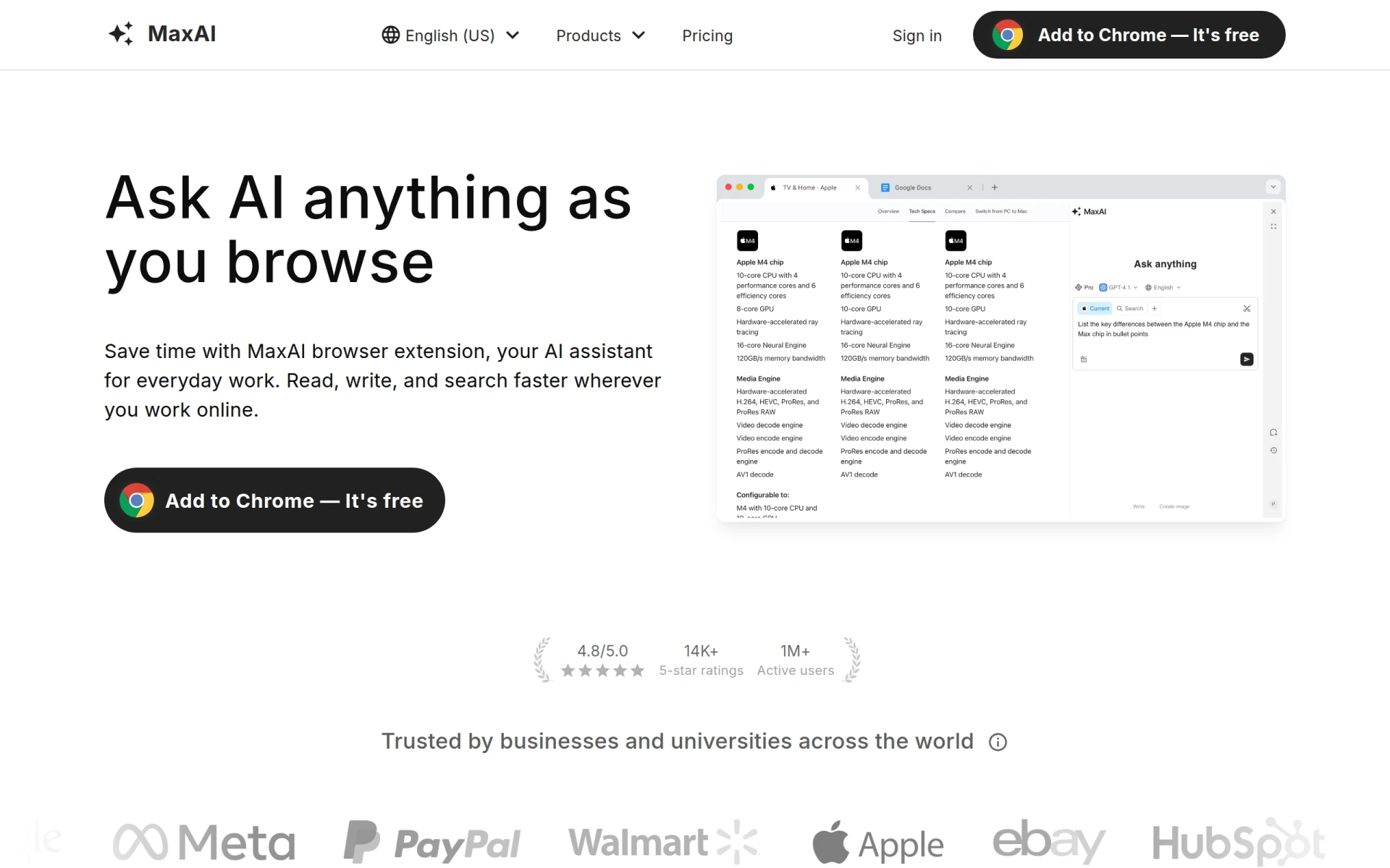 MaxAI.me screenshot