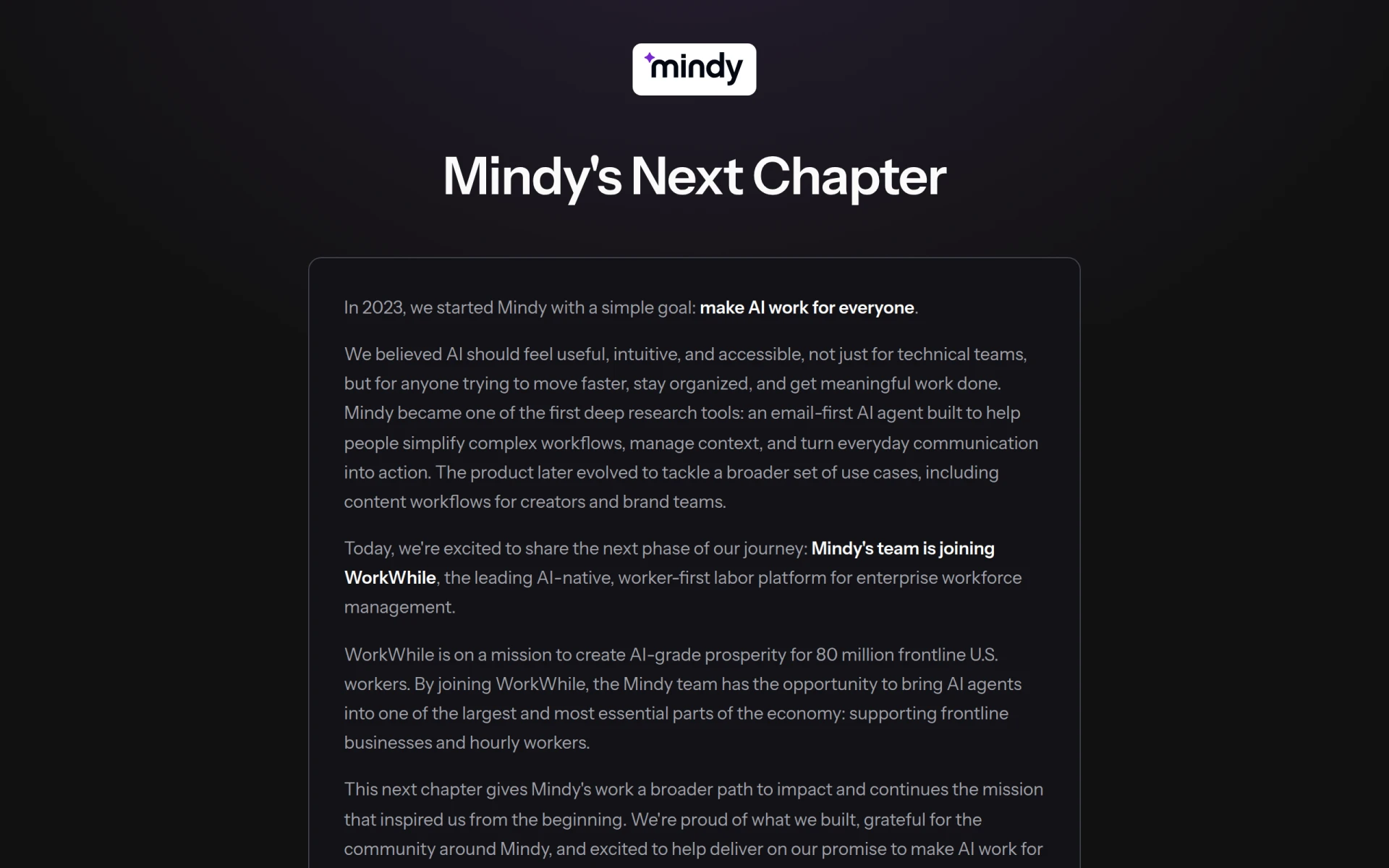 Mindy feature image
