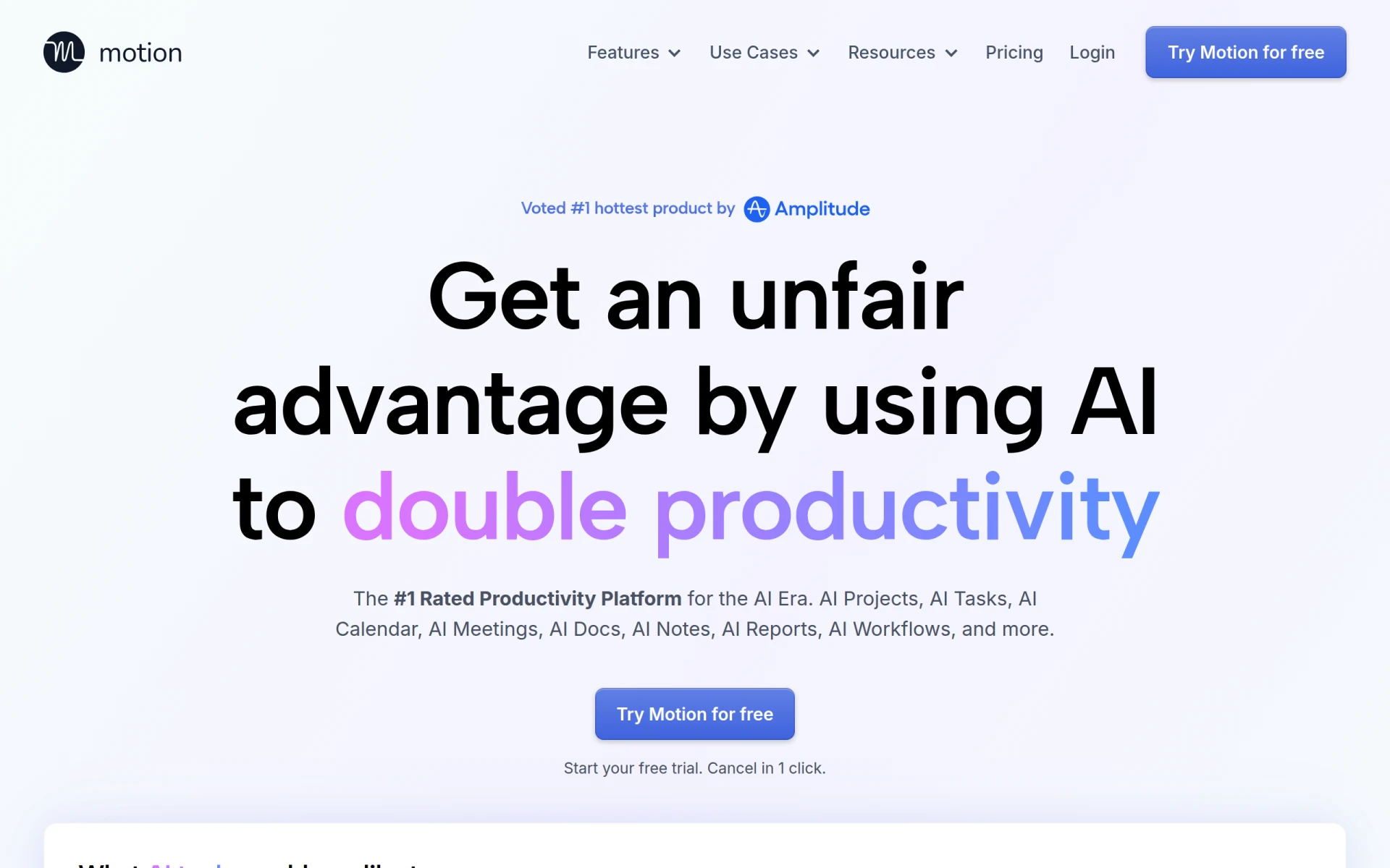 Motion feature image