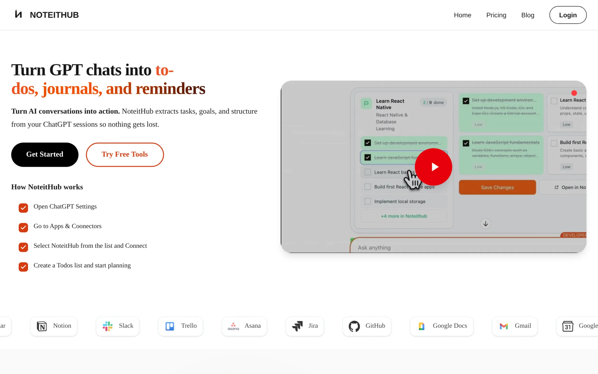 Noteithub screenshot