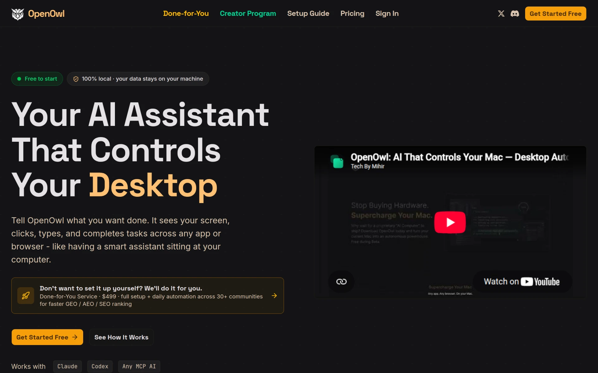 OpenOwl screenshot