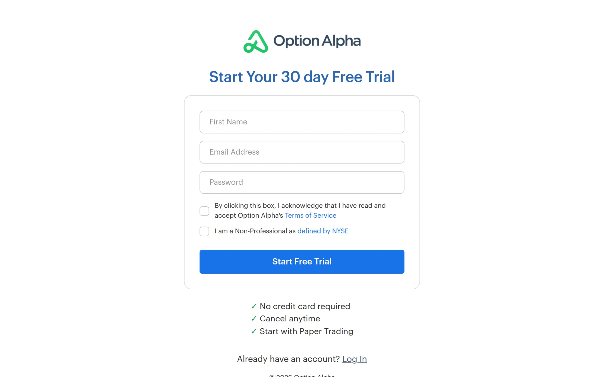 Option Alpha screenshot