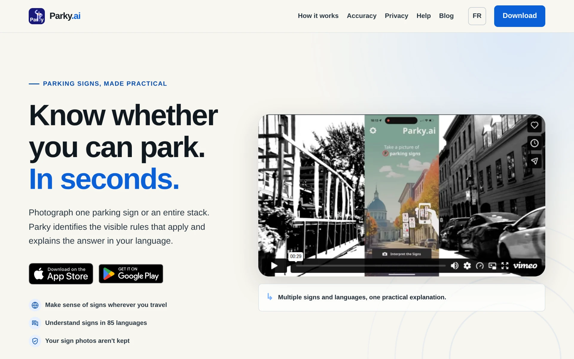 Parky.AI screenshot