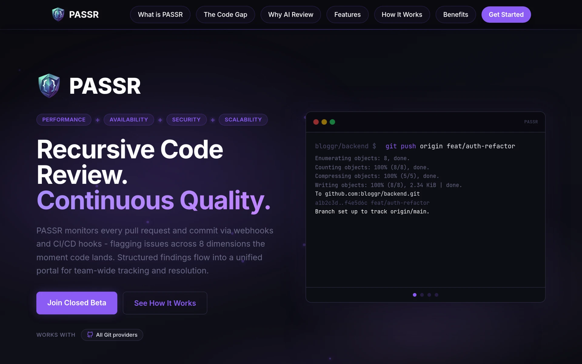 PASSR screenshot