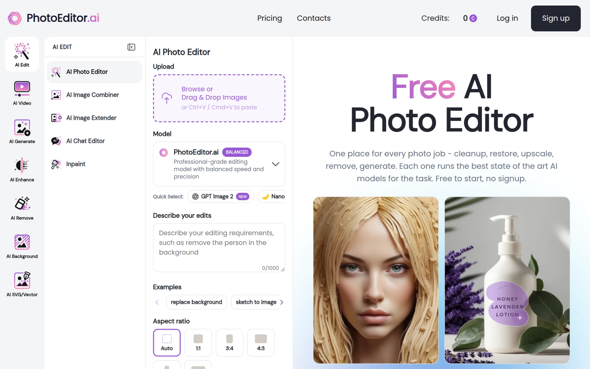 Photo Editor AI screenshot
