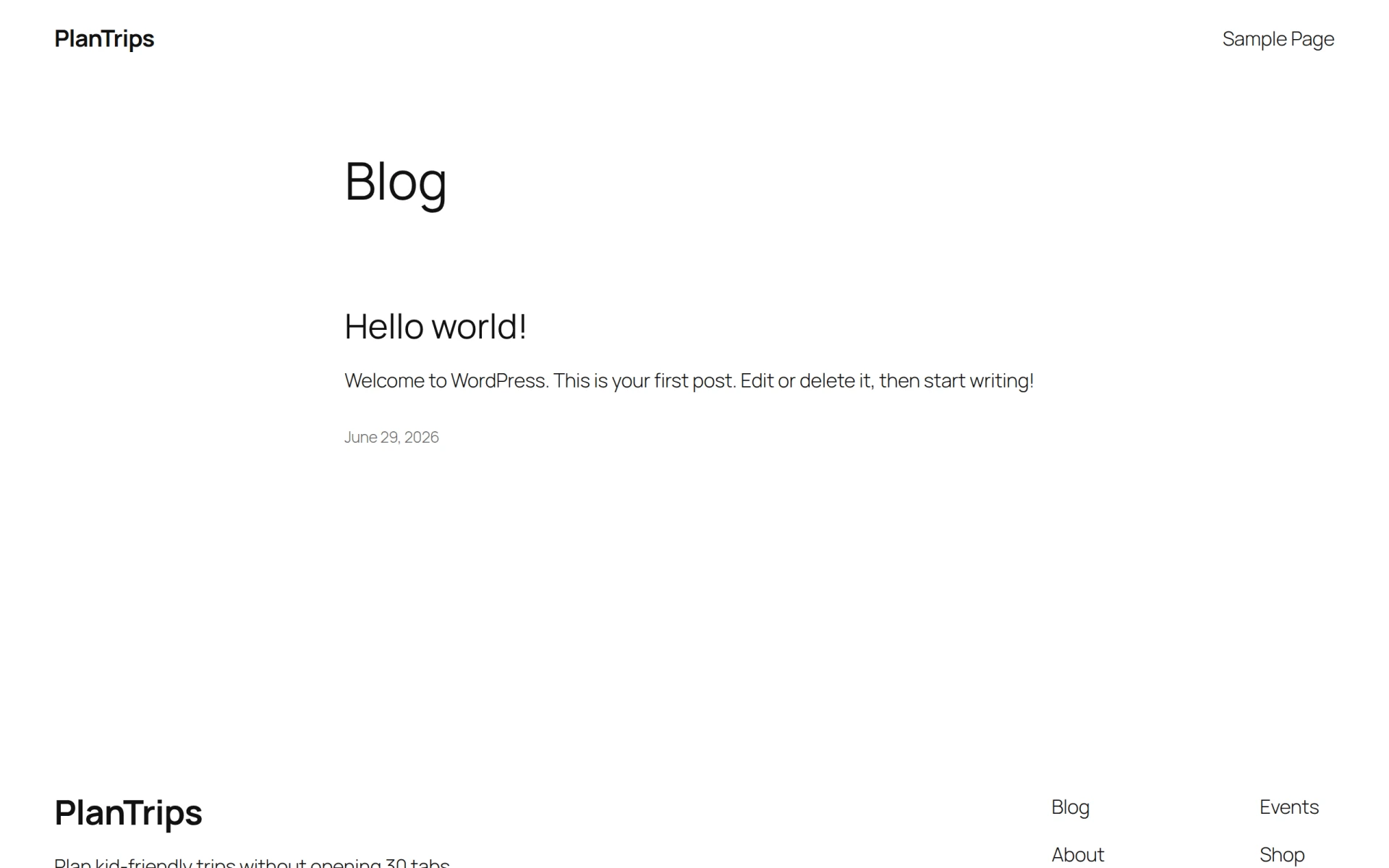 PlanTrips screenshot