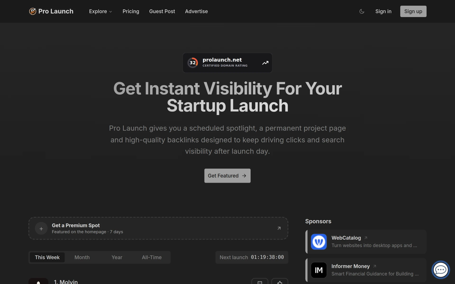 Pro Launch feature image