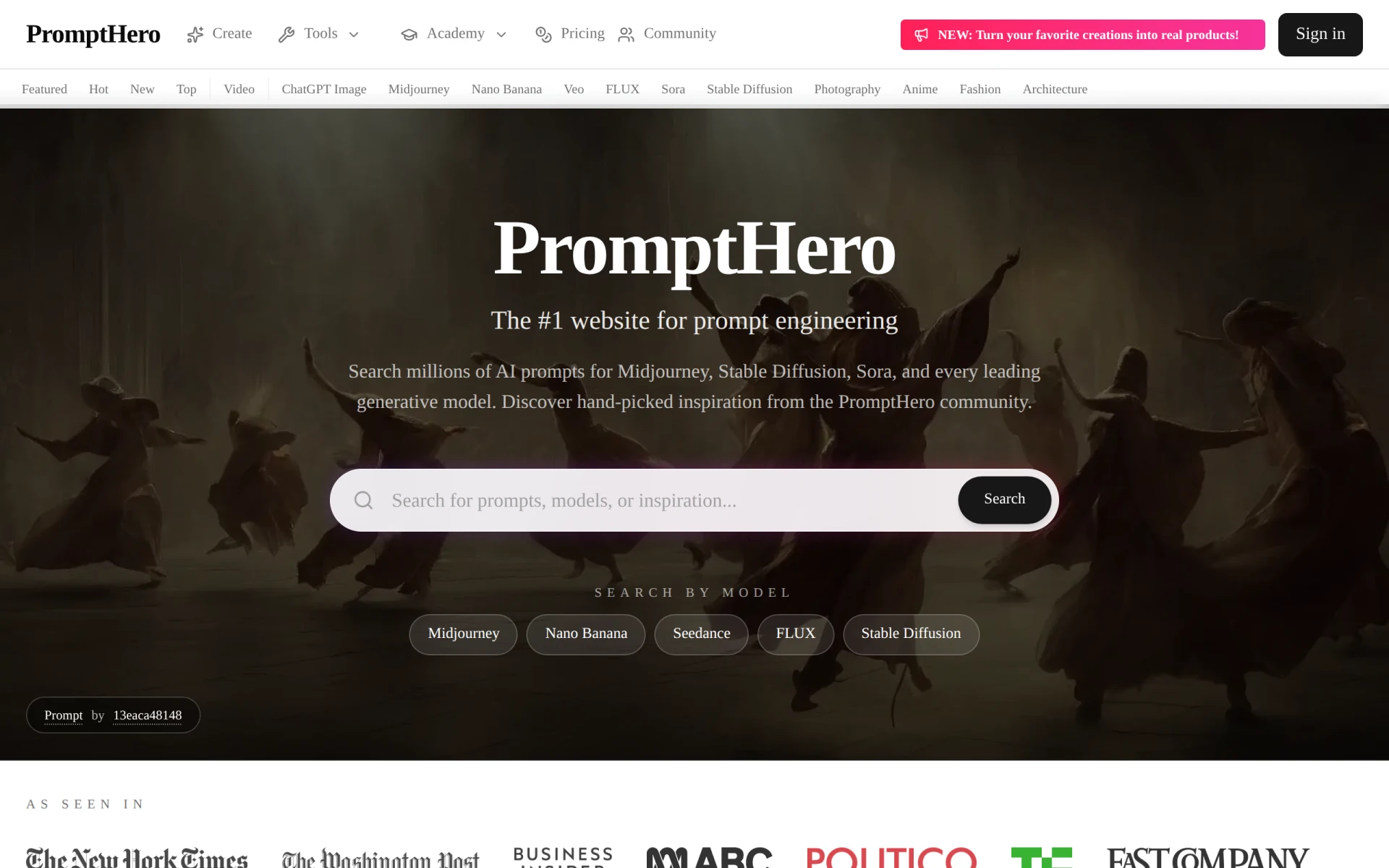 PromptHero screenshot