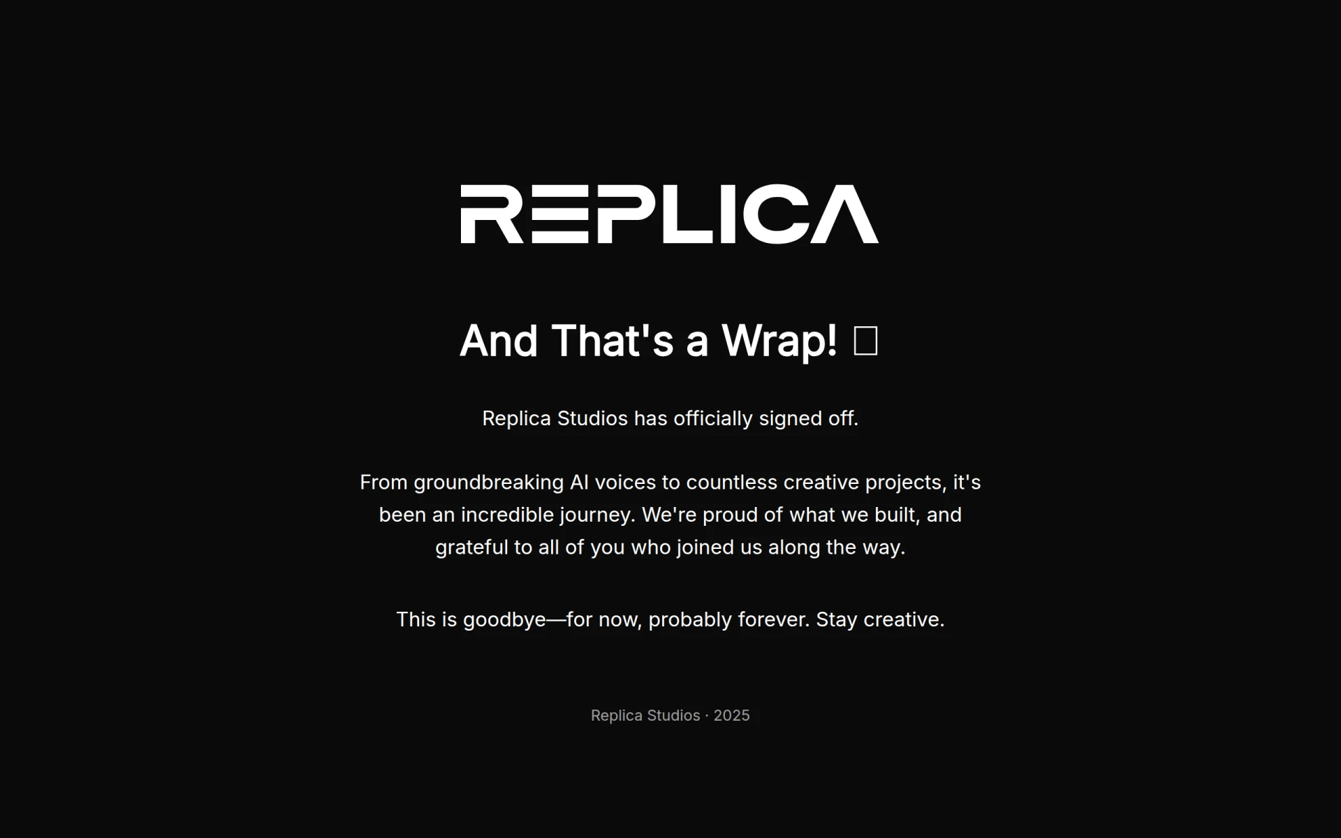 Replica Studios screenshot