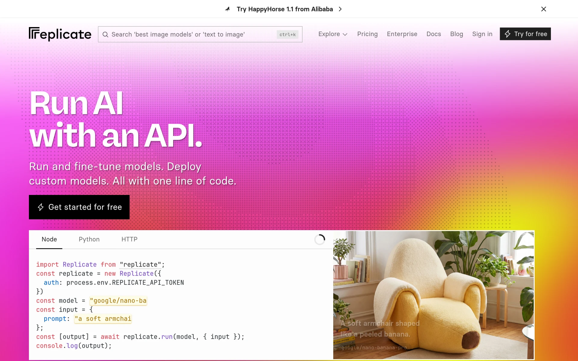 Replicate feature image