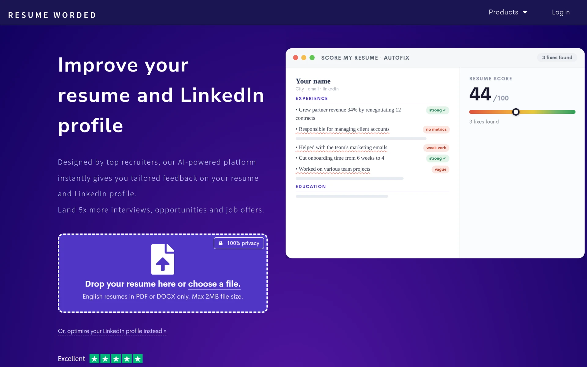 Resume Worded feature image