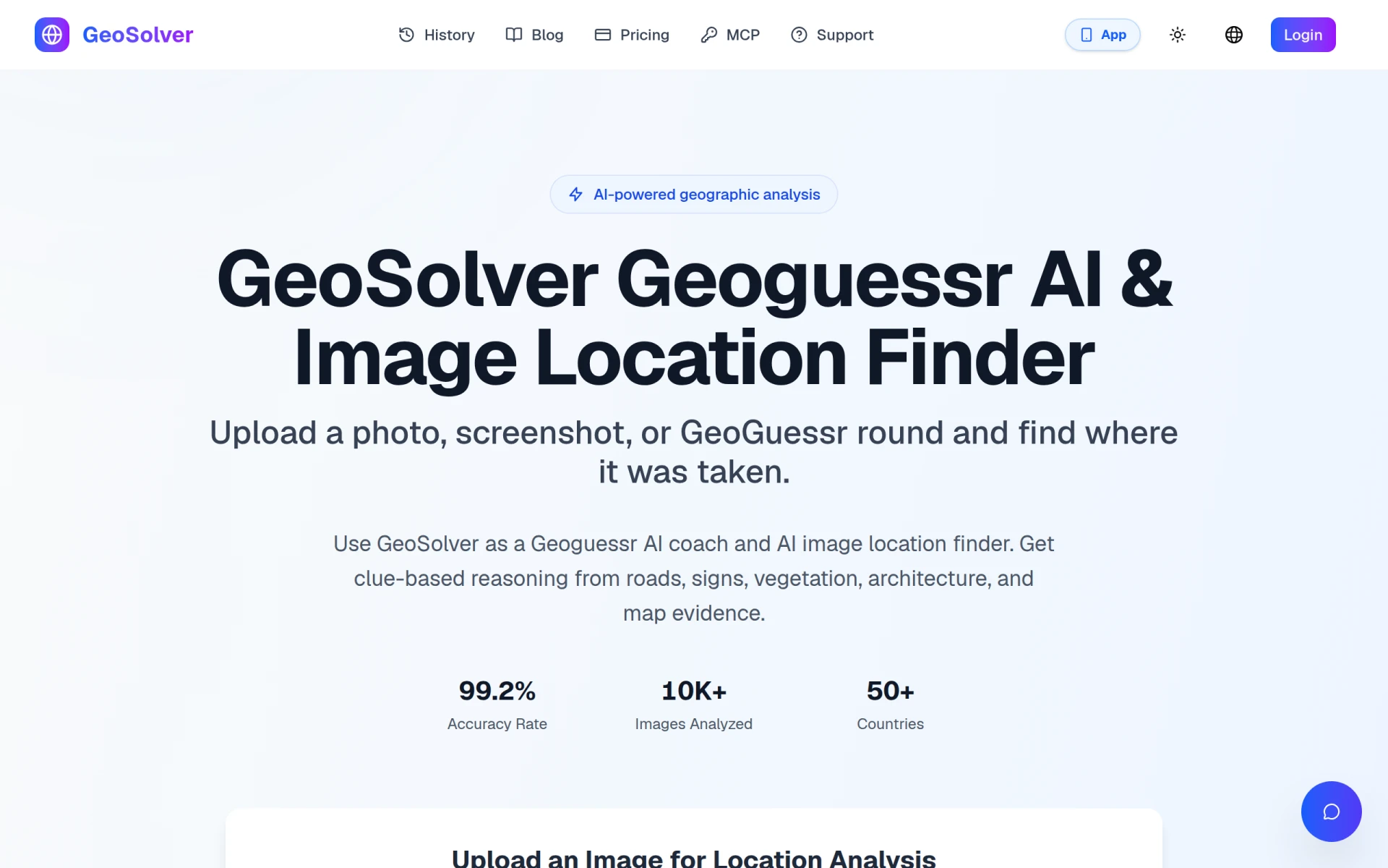 Reverse Image Location screenshot