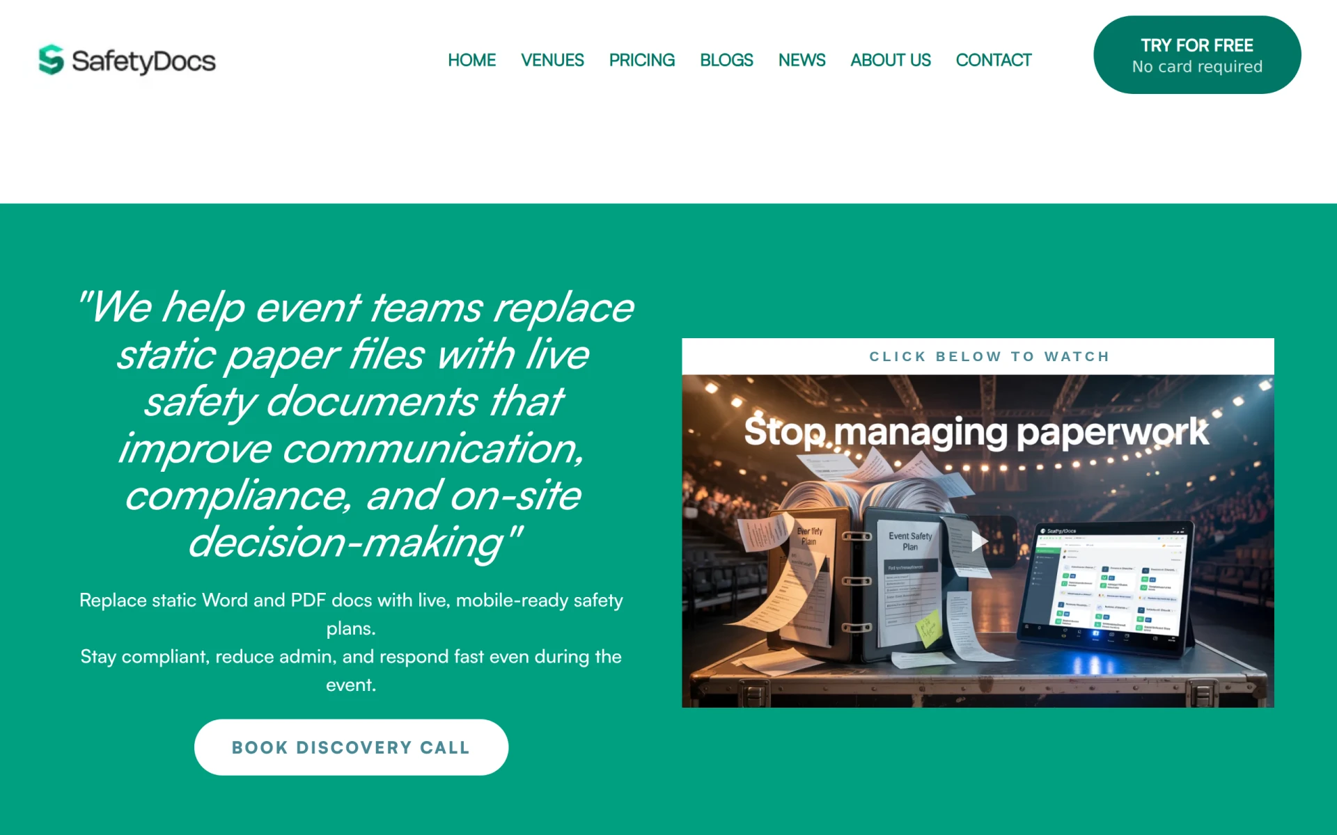 SafetyDocs screenshot